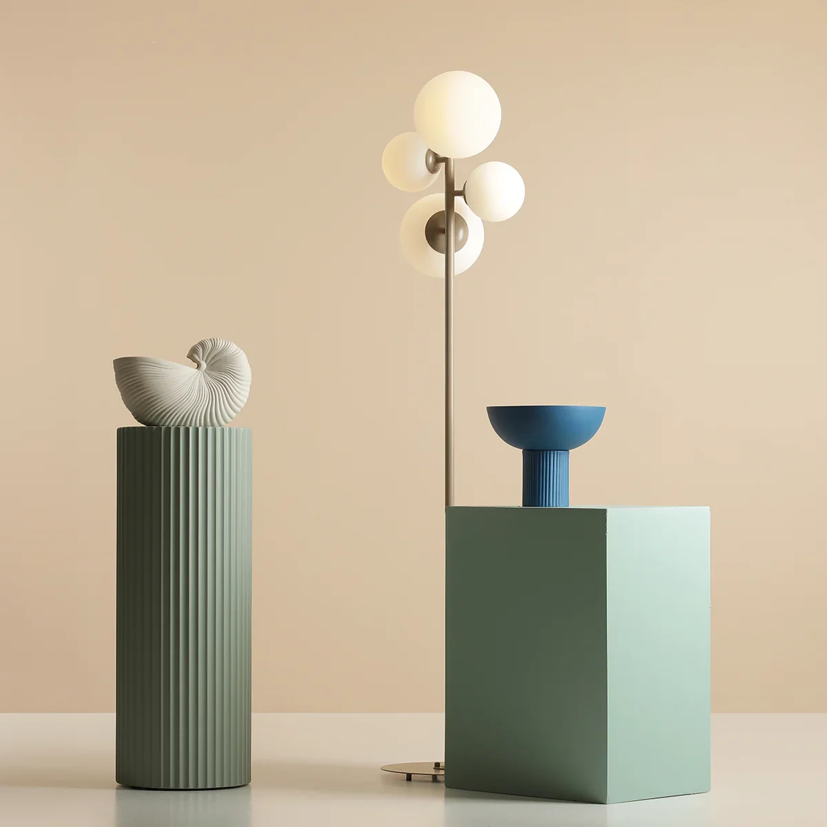Lampa podłogowa BLOOM beżowy - Image 2