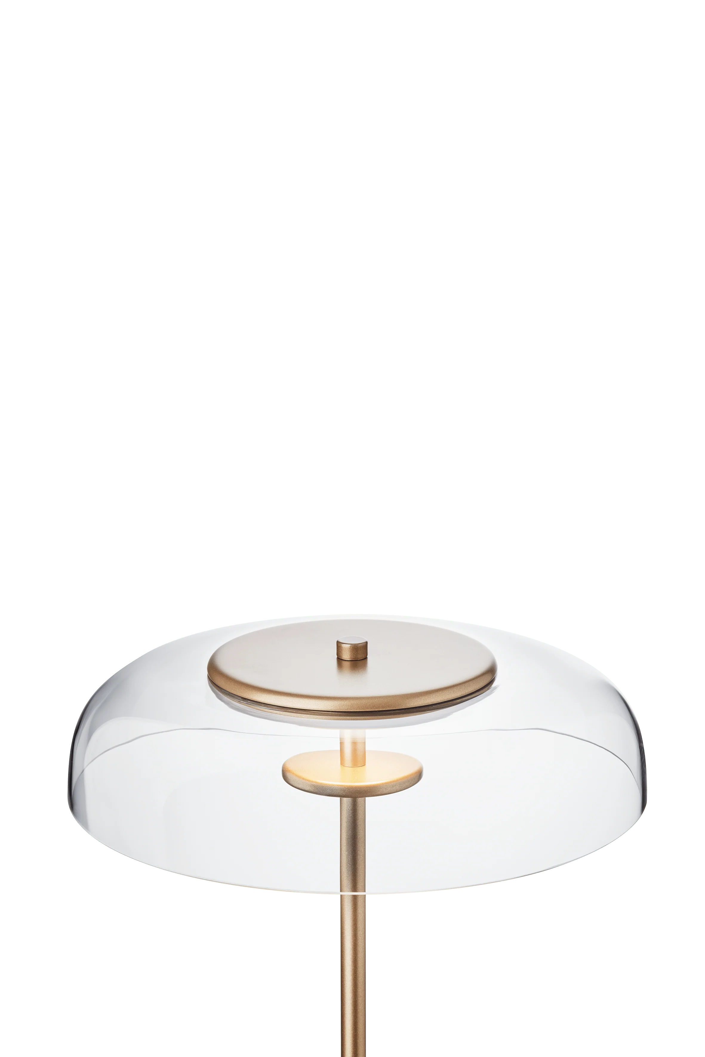 Lampa podłogowa BLOSSI złoty z transparentnym szkłem - Image 4
