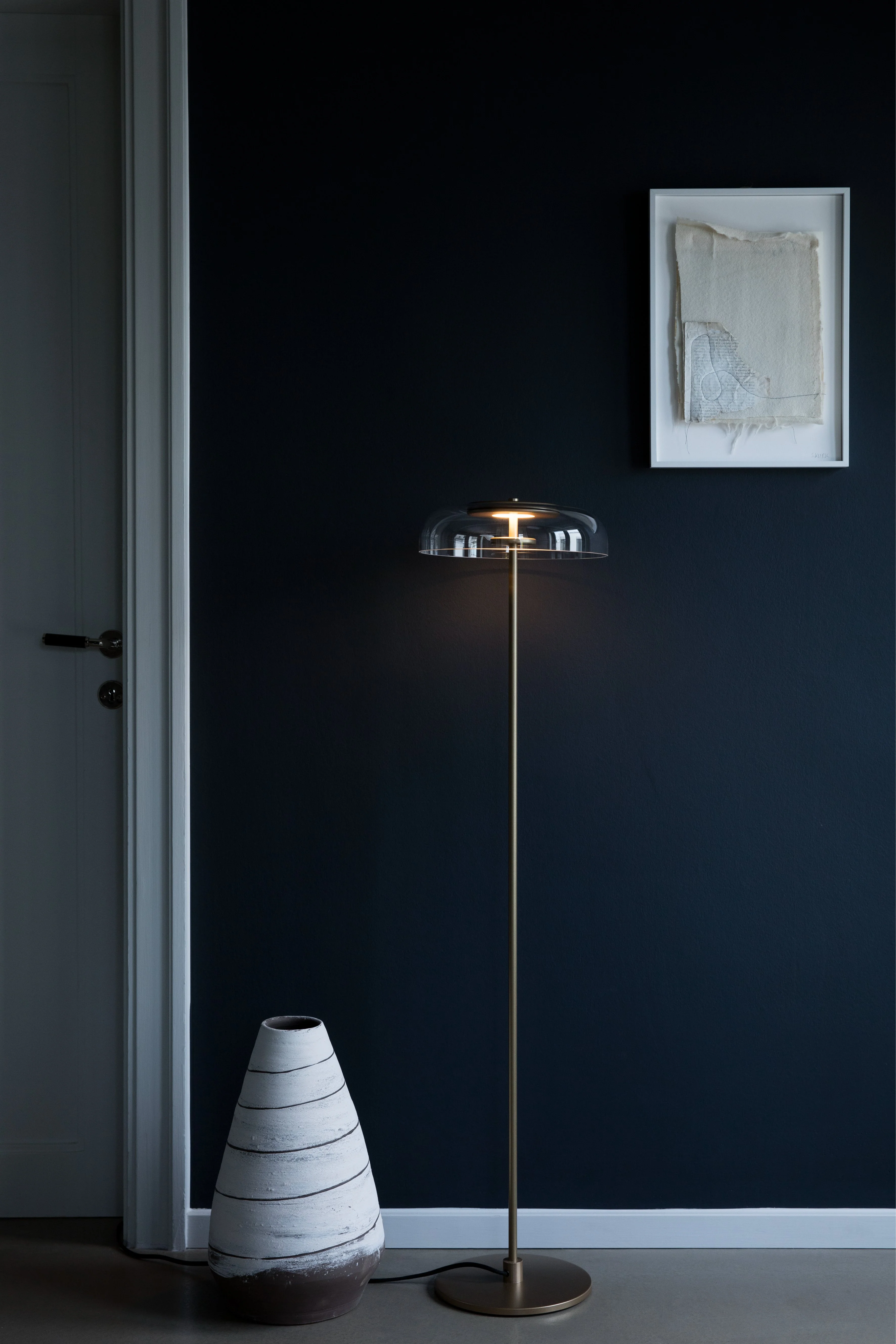 Lampa podłogowa BLOSSI złoty z transparentnym szkłem - Image 8