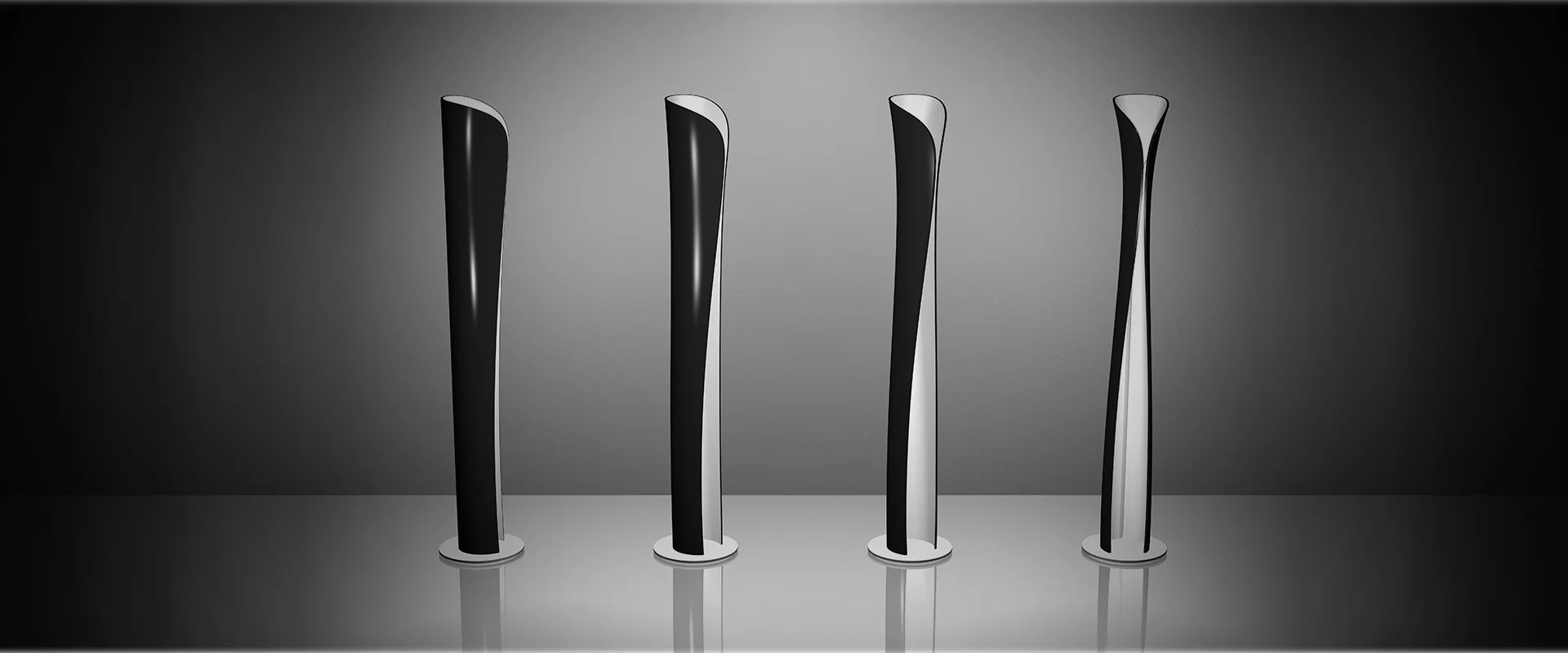 Lampa podłogowa CADMO czarny z białym - Image 3
