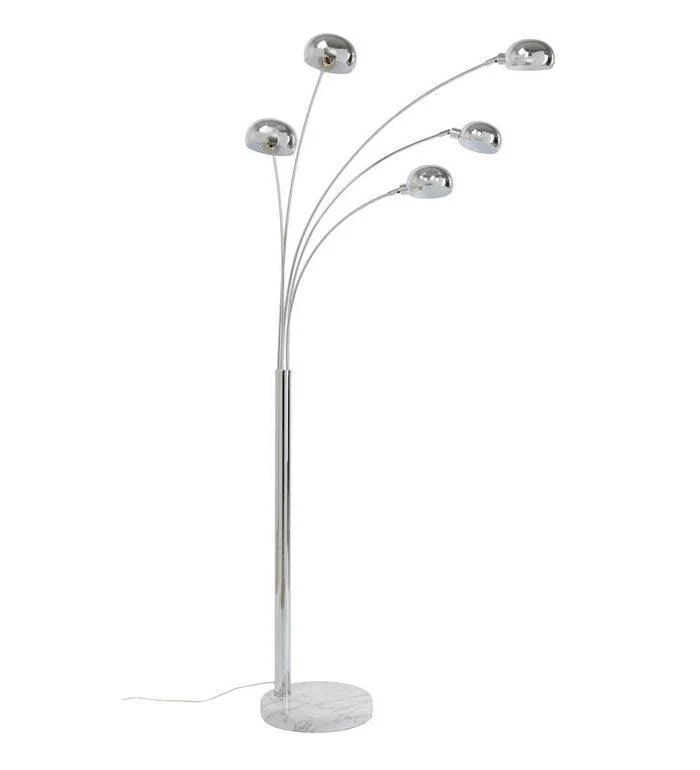 Lampa podłogowa FIVE FINGERS ECONOMY srebrny