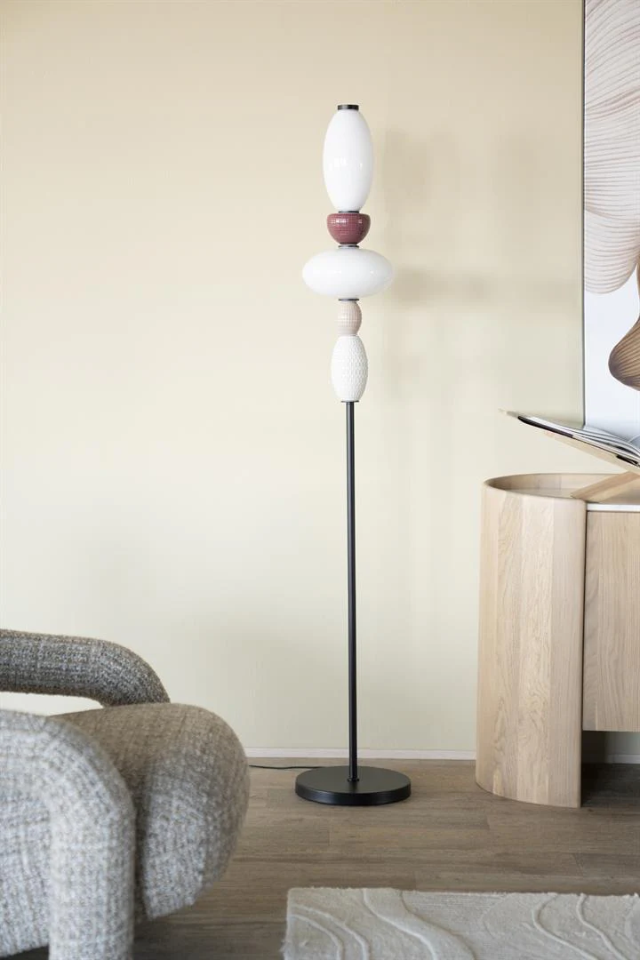 Lampa podłogowa GARCA kremowa ceramika - Image 2
