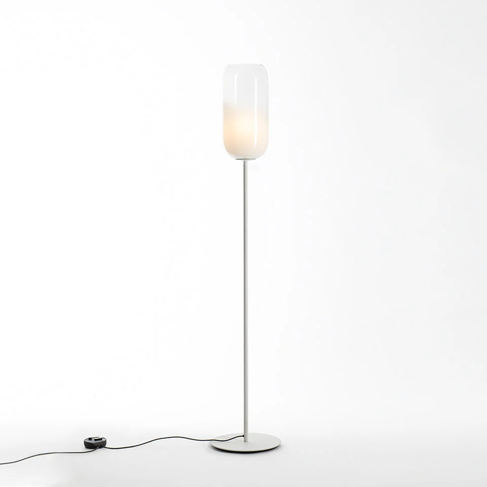 Lampa podłogowa GOPLE biały z białą podstawą - Image 3