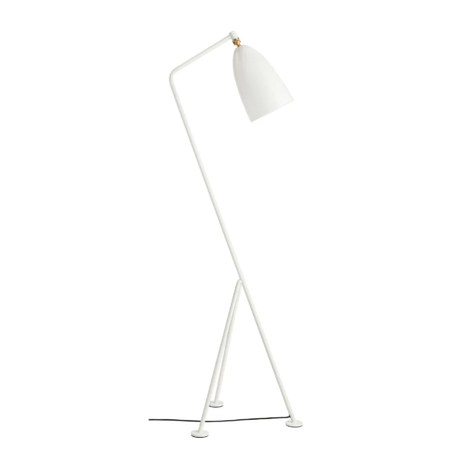 Lampa podłogowa do czytania GRÄSHOPPA biały trójnóg