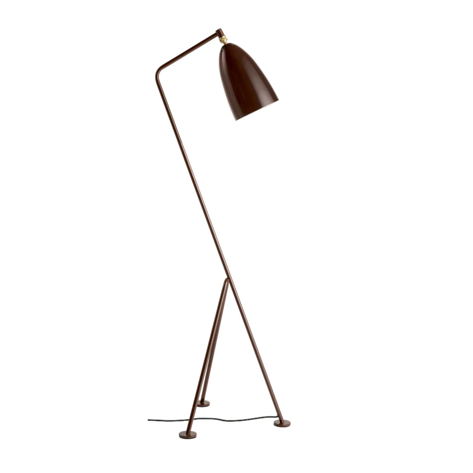 Lampa podłogowa do czytania GRÄSHOPPA brązowy trójnóg