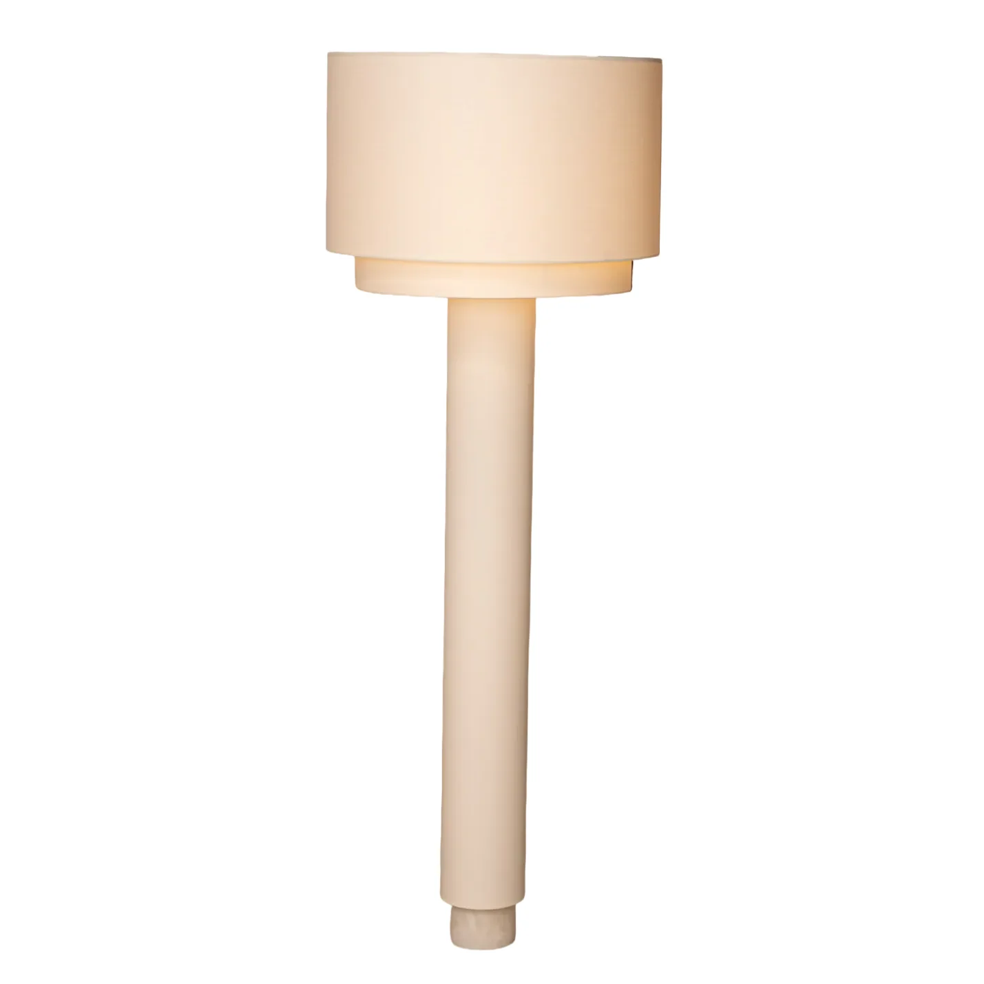 Lampa podłogowa KOLUMNO biały alabaster