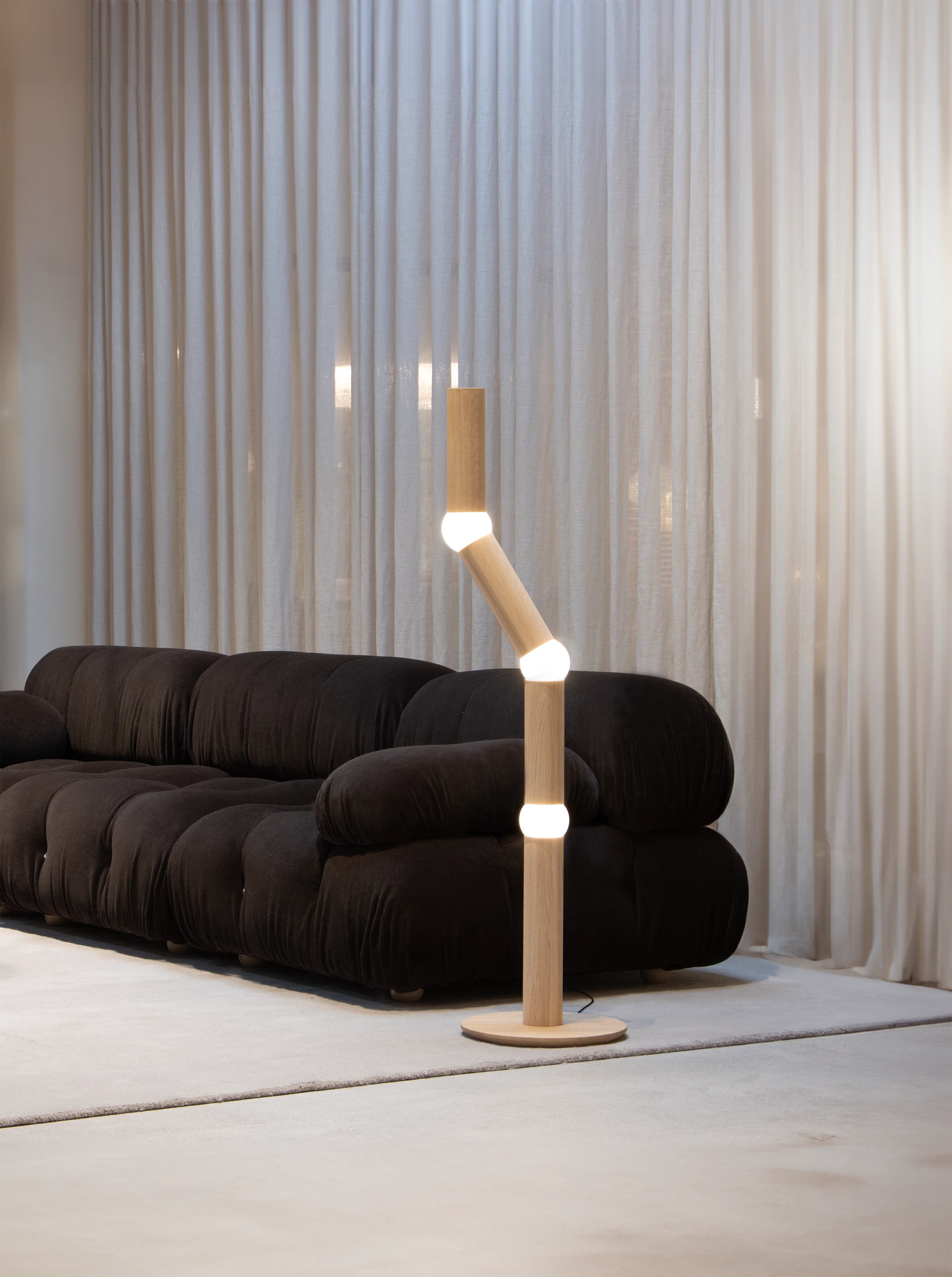 Lampa podłogowa LIGHTBONE dębowy - Image 2
