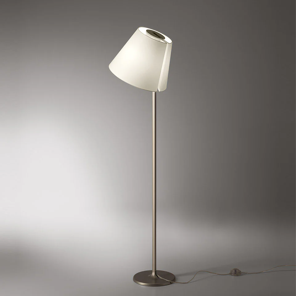 Lampa podłogowa MELAMPO brązowa podstawa - Image 3