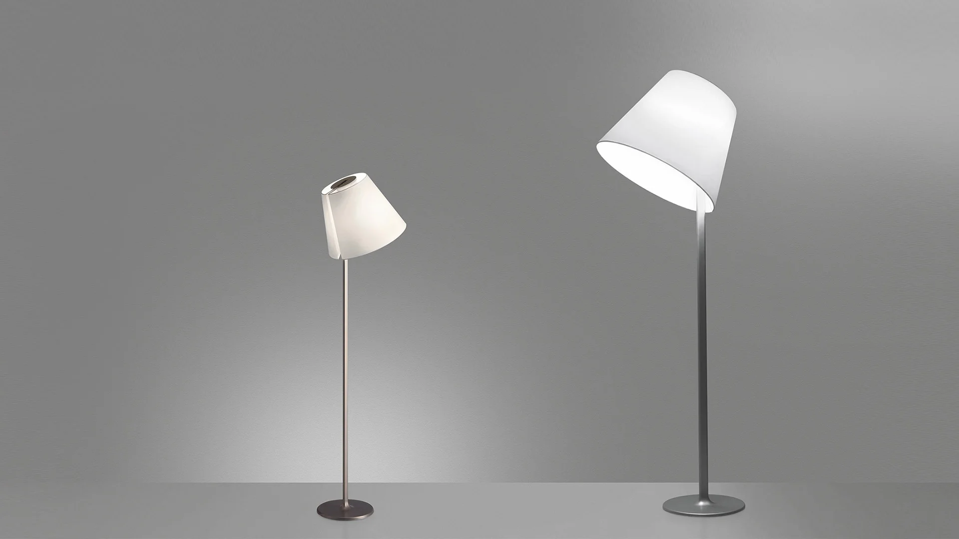 Lampa podłogowa MELAMPO szara podstawa - Image 2