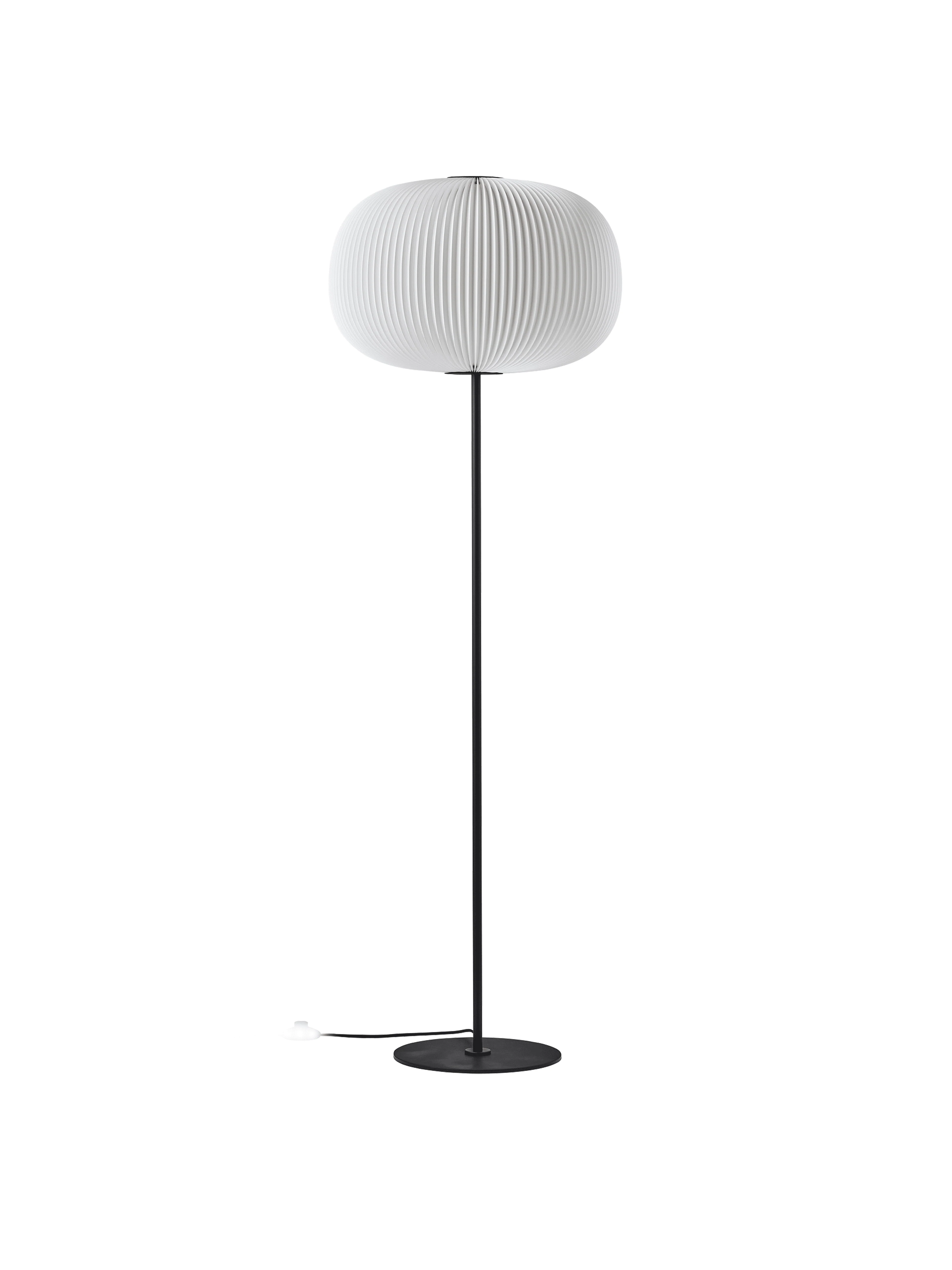 Lampa podłogowa MODEL 332 LAMELLA biały z czarną podstawą - Image 5