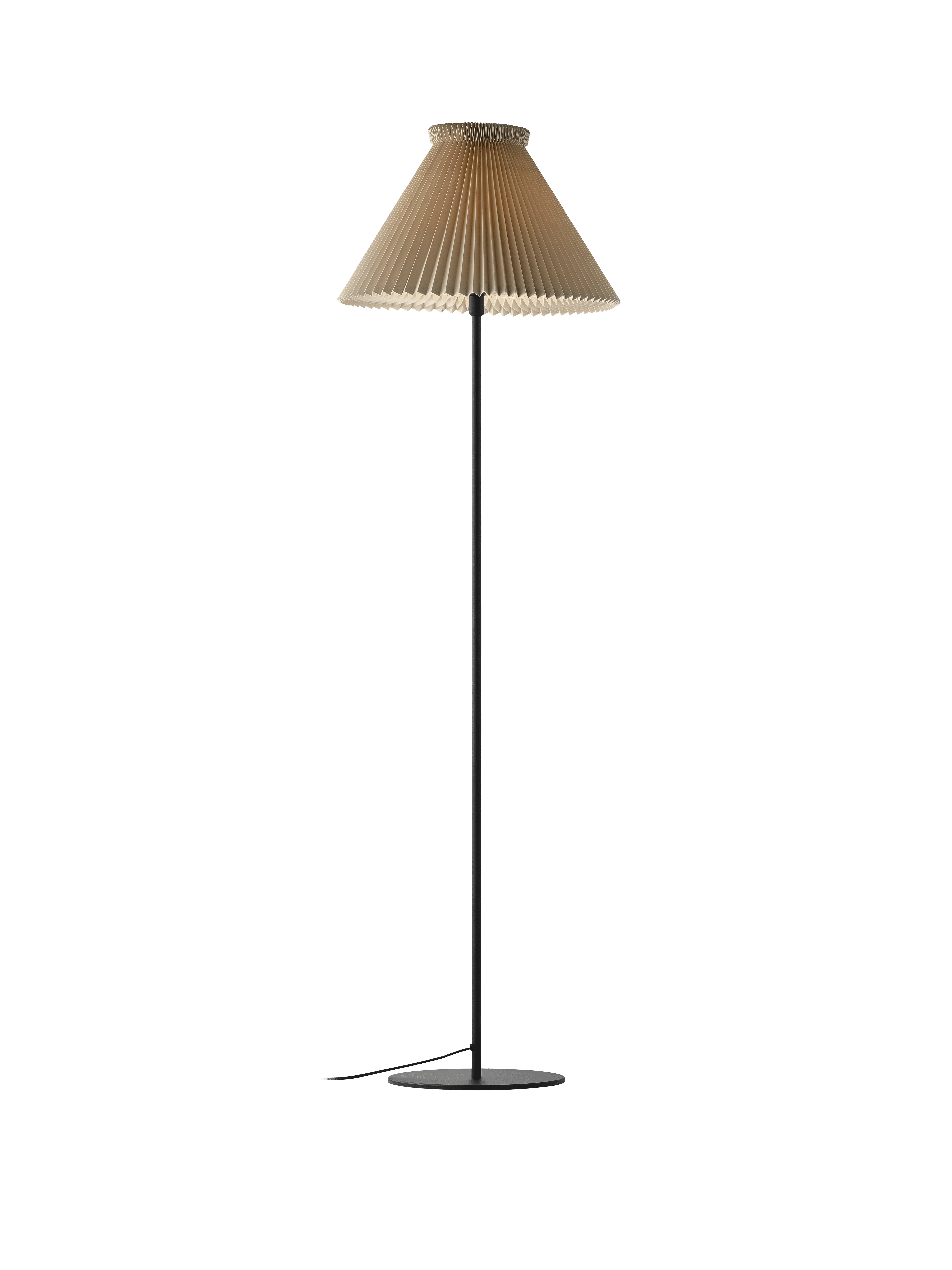 Lampa podłogowa MODEL 334 maślany beżowy z czarną podstawą - Image 4