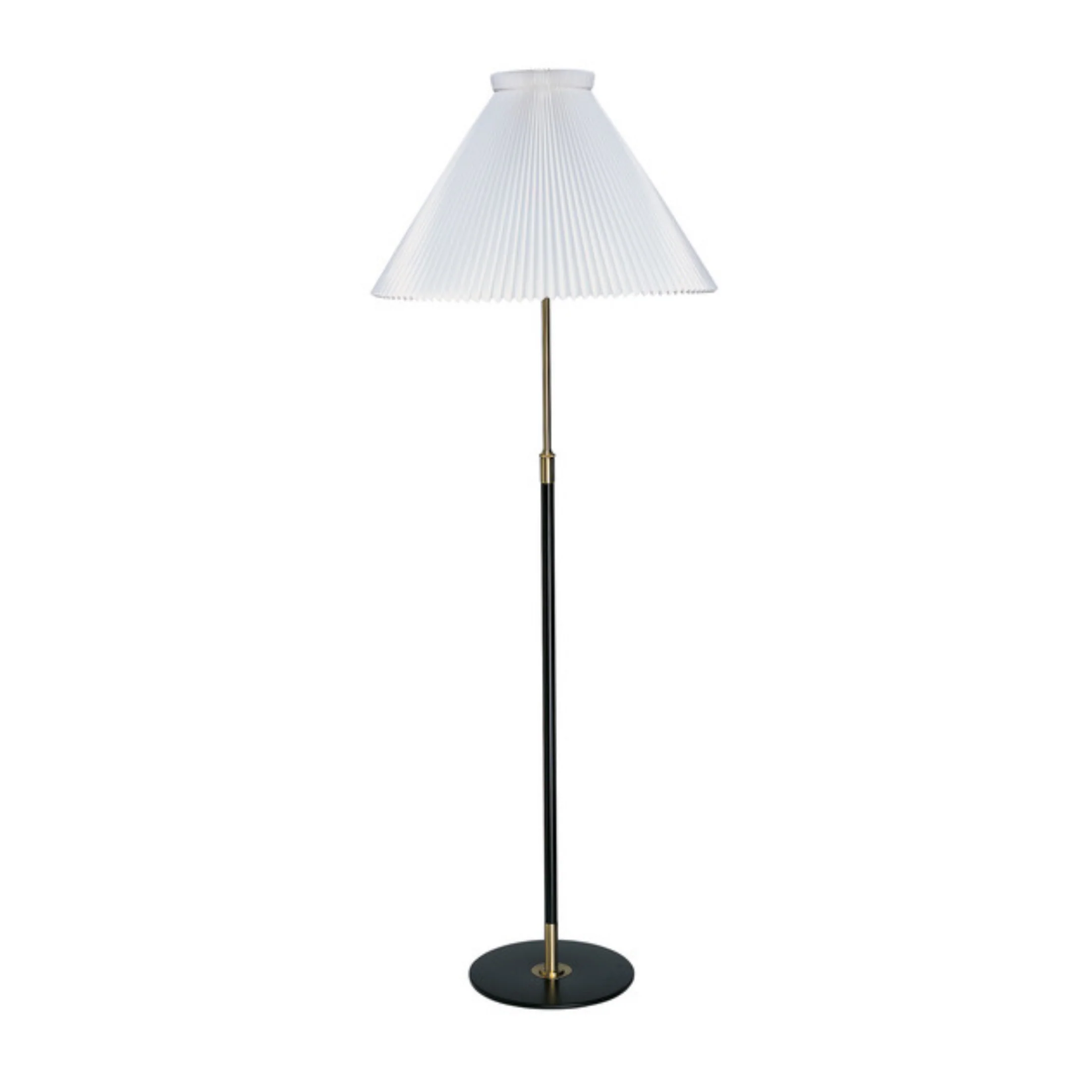 Lampa podłogowa MODEL 351 biały z czarno-złotą podstawą
