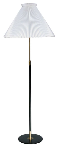 Lampa podłogowa MODEL 351 biały z czarno-złotą podstawą - Image 3