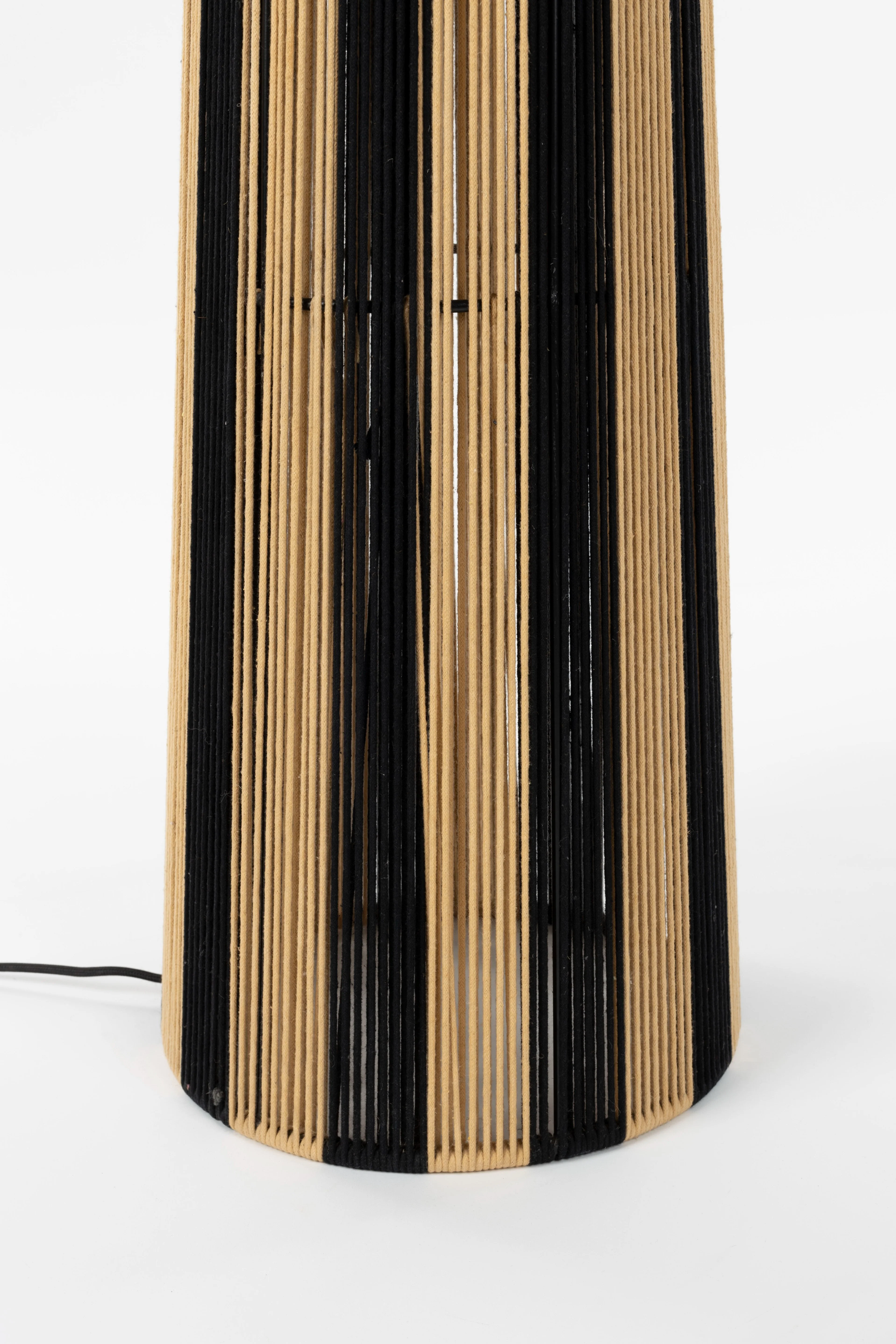 Lampa podłogowa STRIPE IT UP jasnobrązowy z czarnym - Image 4