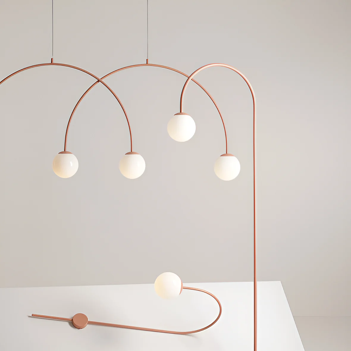 Lampa podłogowa UNA koralowy - Image 3