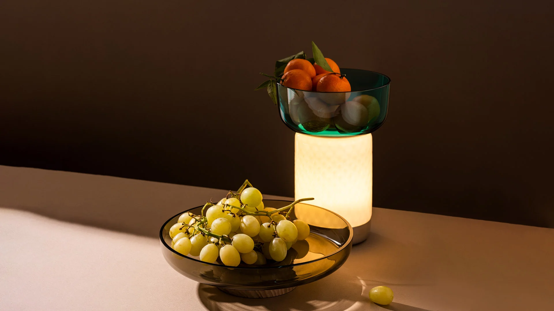 Lampa przenośna BONTA BOWL biały z szarym - Image 5
