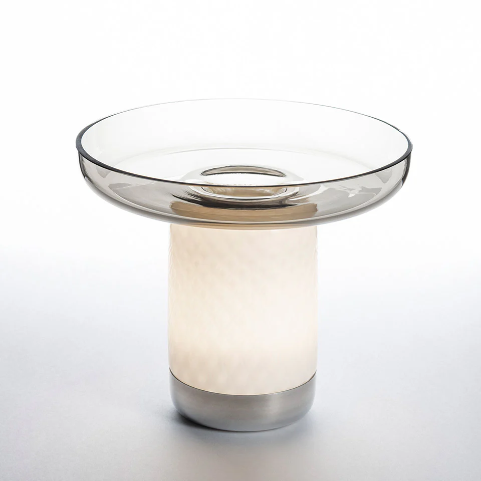 Lampa przenośna BONTA PLATE biały z szarym - Image 3