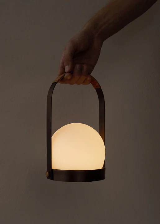 Lampa przenośna CARRIE brązowany mosiądz - Image 8