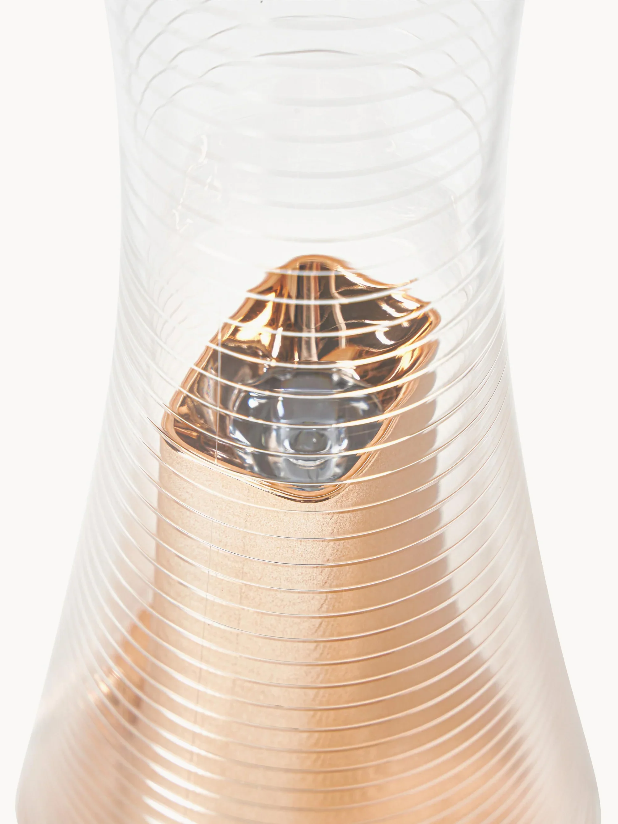 Lampa przenośna COME TOGETHER transparentny z miedzianym - Image 6