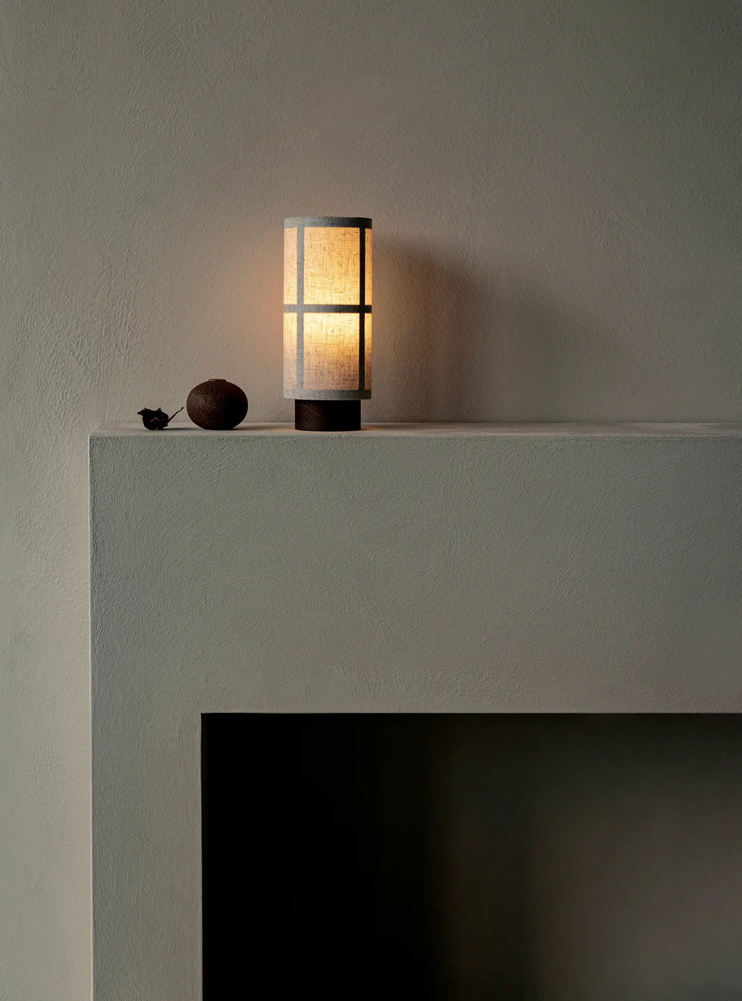 Lampa przenośna HASHIRA len z jesionową podstawą - Image 2