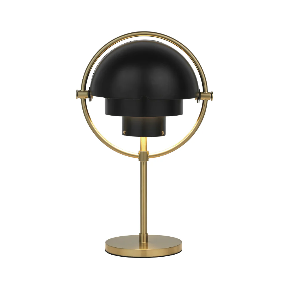 Lampa przenośna MULTI-LITE czarny z mosiężną podstawą