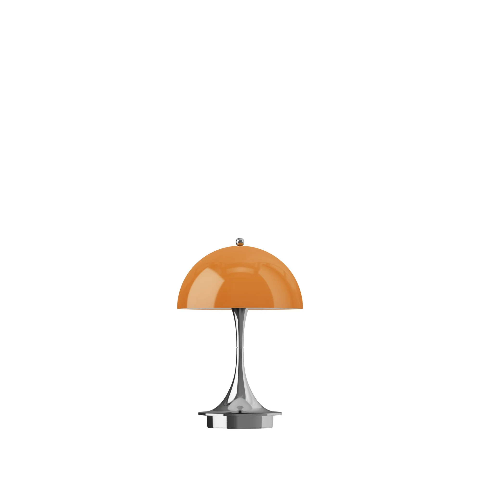 Lampa przenośna PANTHELLA 160 pomarańczowy z chromowaną podstawą - Image 3