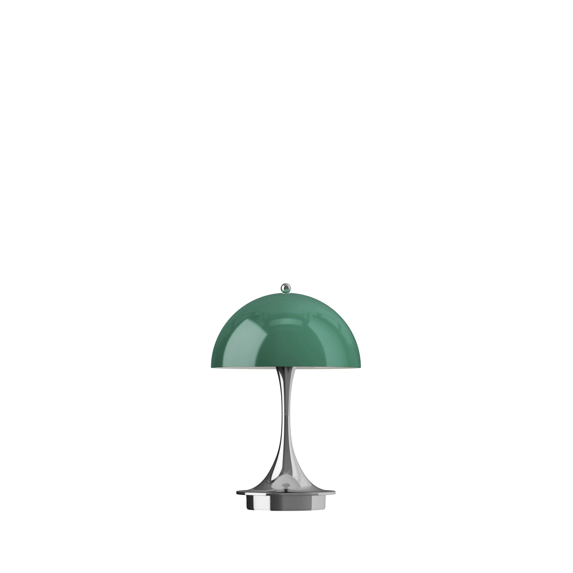 Lampa przenośna PANTHELLA 160 zielony z chromowaną podstawą - Image 4