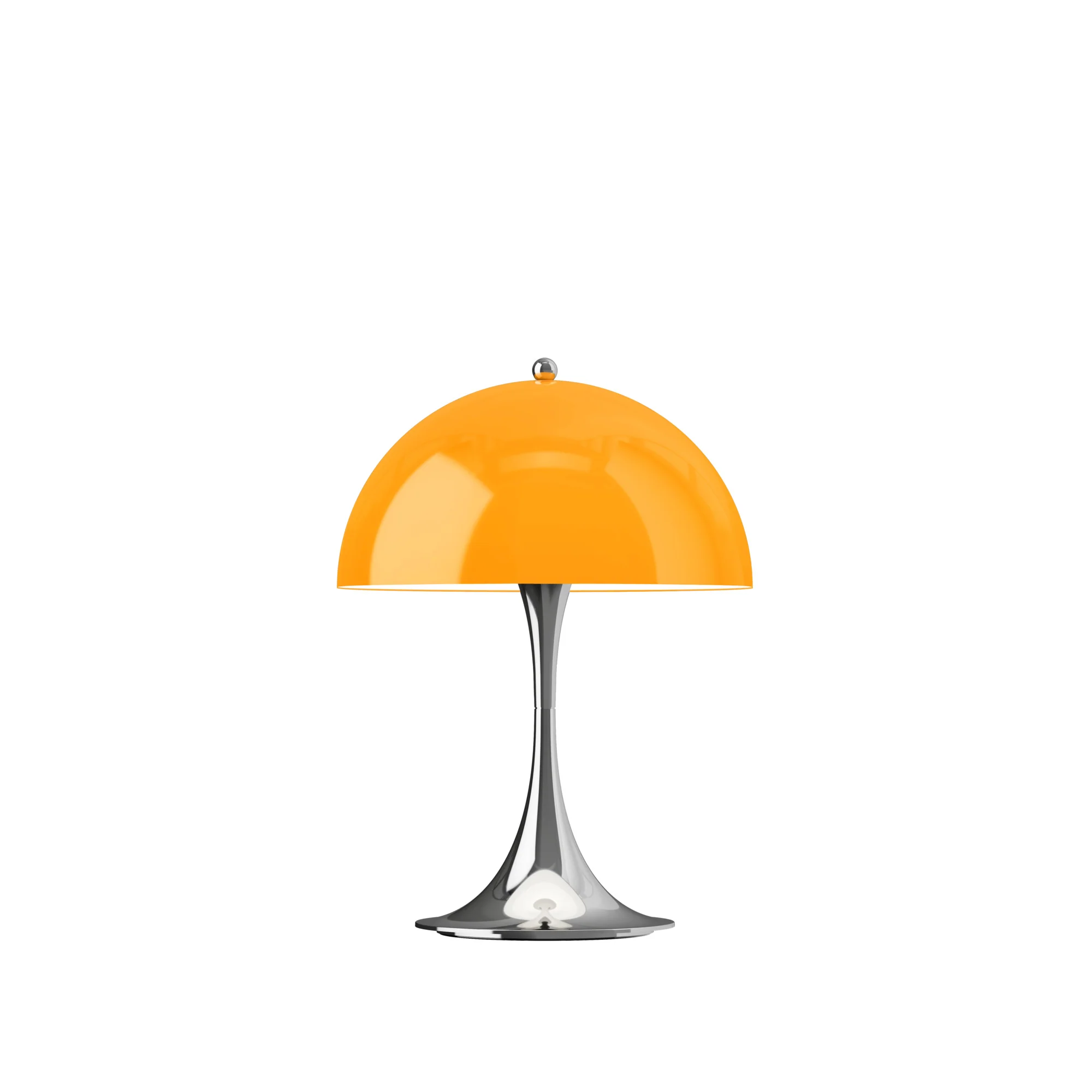 Lampa przenośna PANTHELLA 250 pomarańczowy z chromowaną podstawą - Image 4