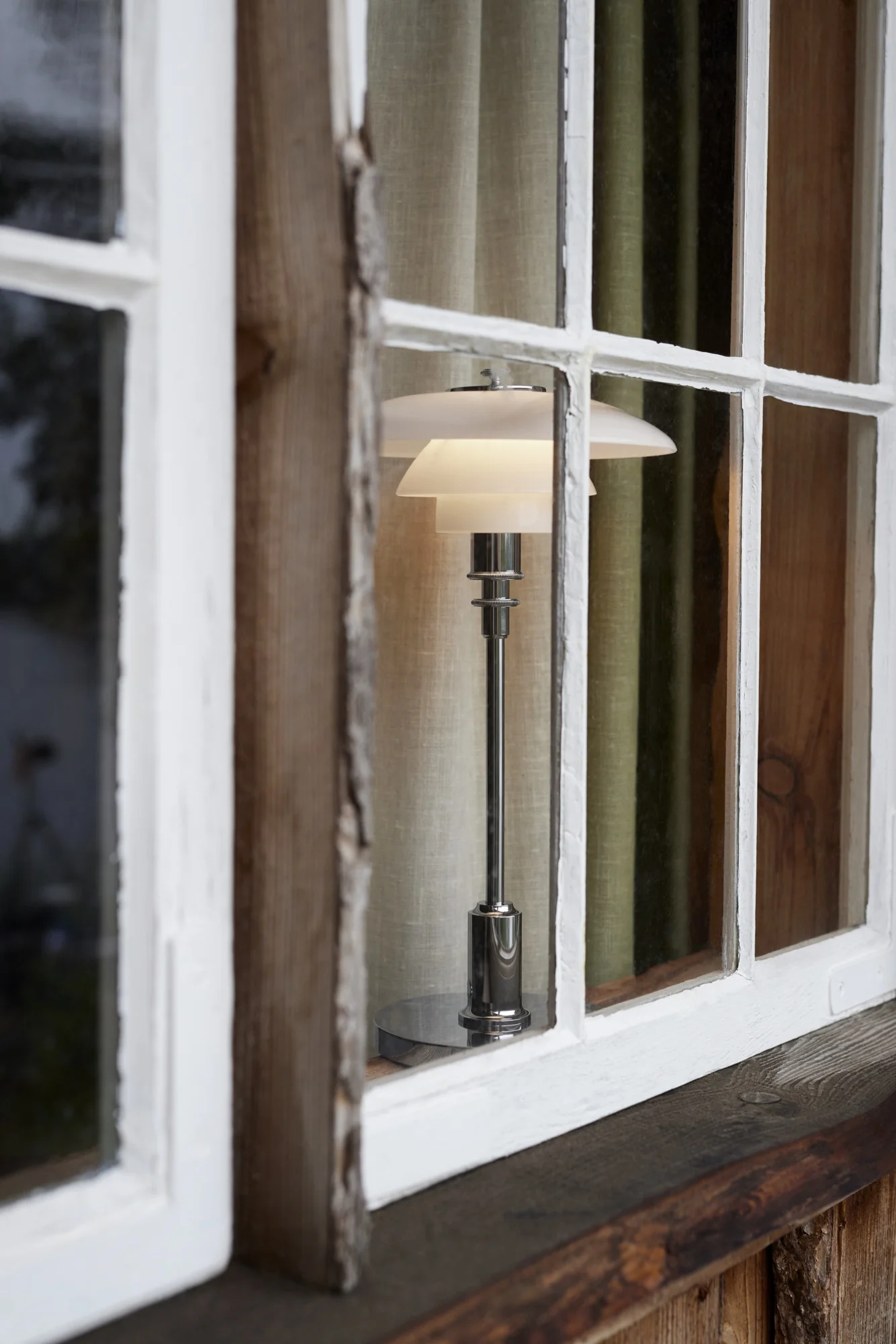 Lampa przenośna PH 2/1 biały z chromowaną podstawą - Image 5