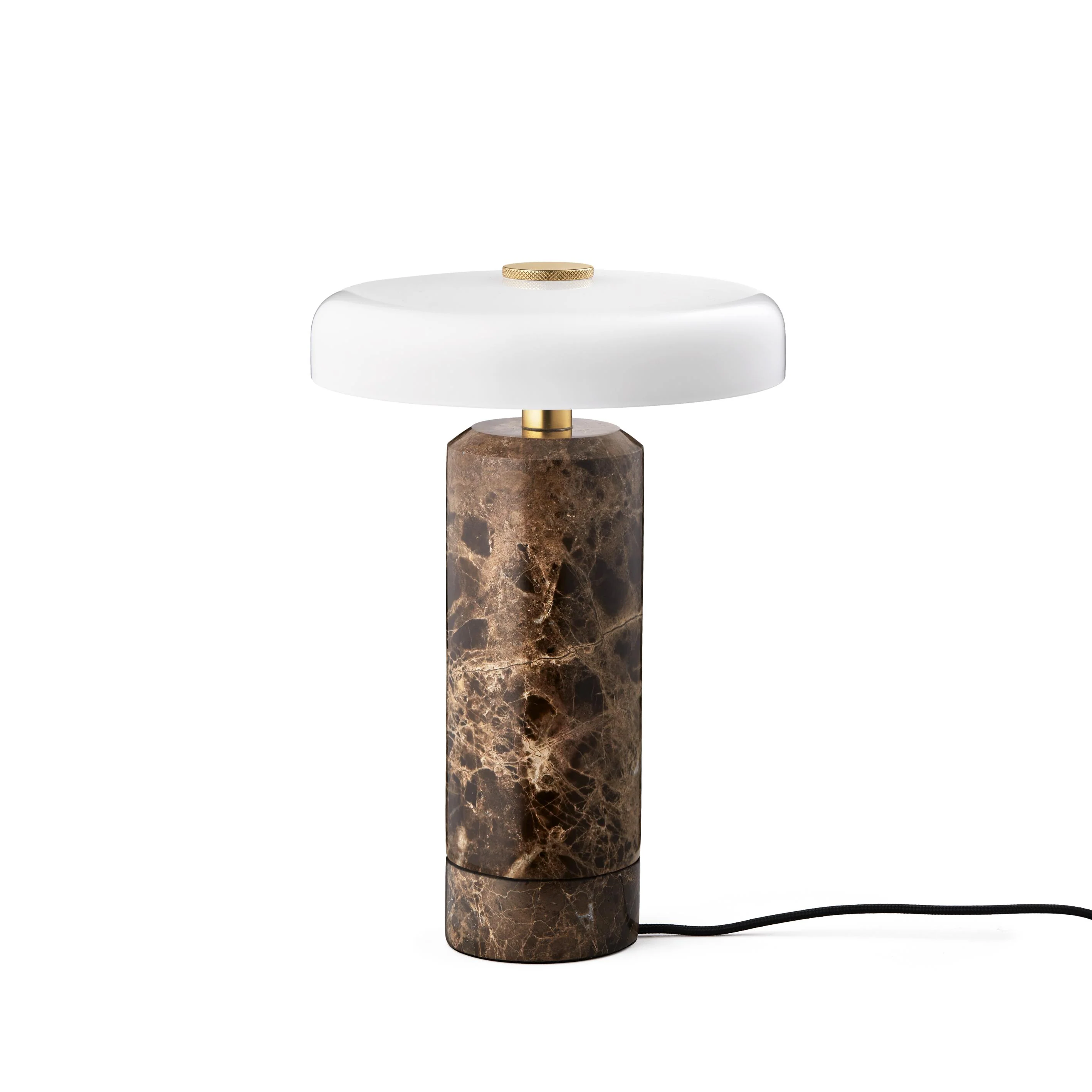 Lampa przenośna TRIP brązowy marmur z mlecznobiałym szkłem - Image 11