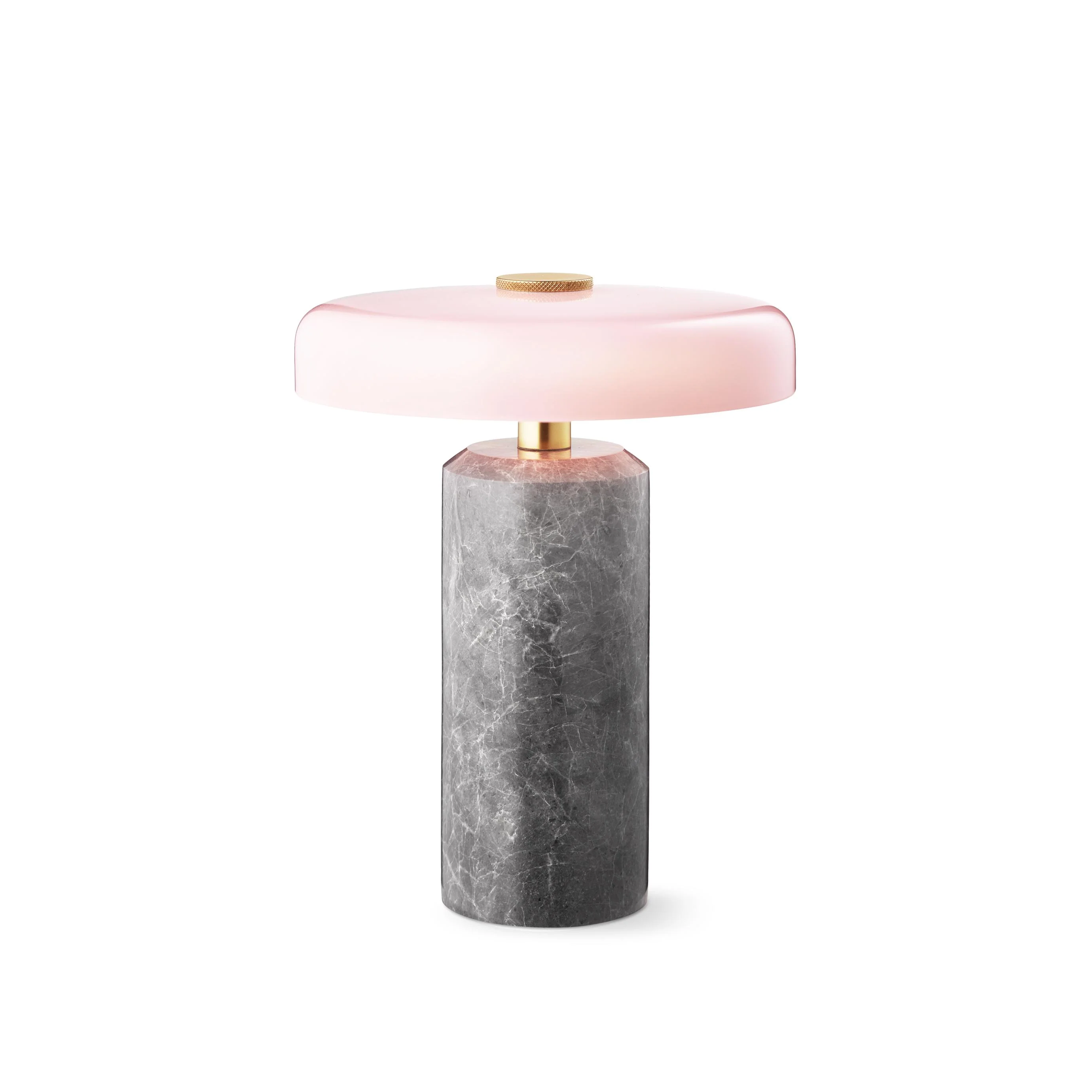Lampa przenośna TRIP srebrny marmur z różowym szkłem - Image 5