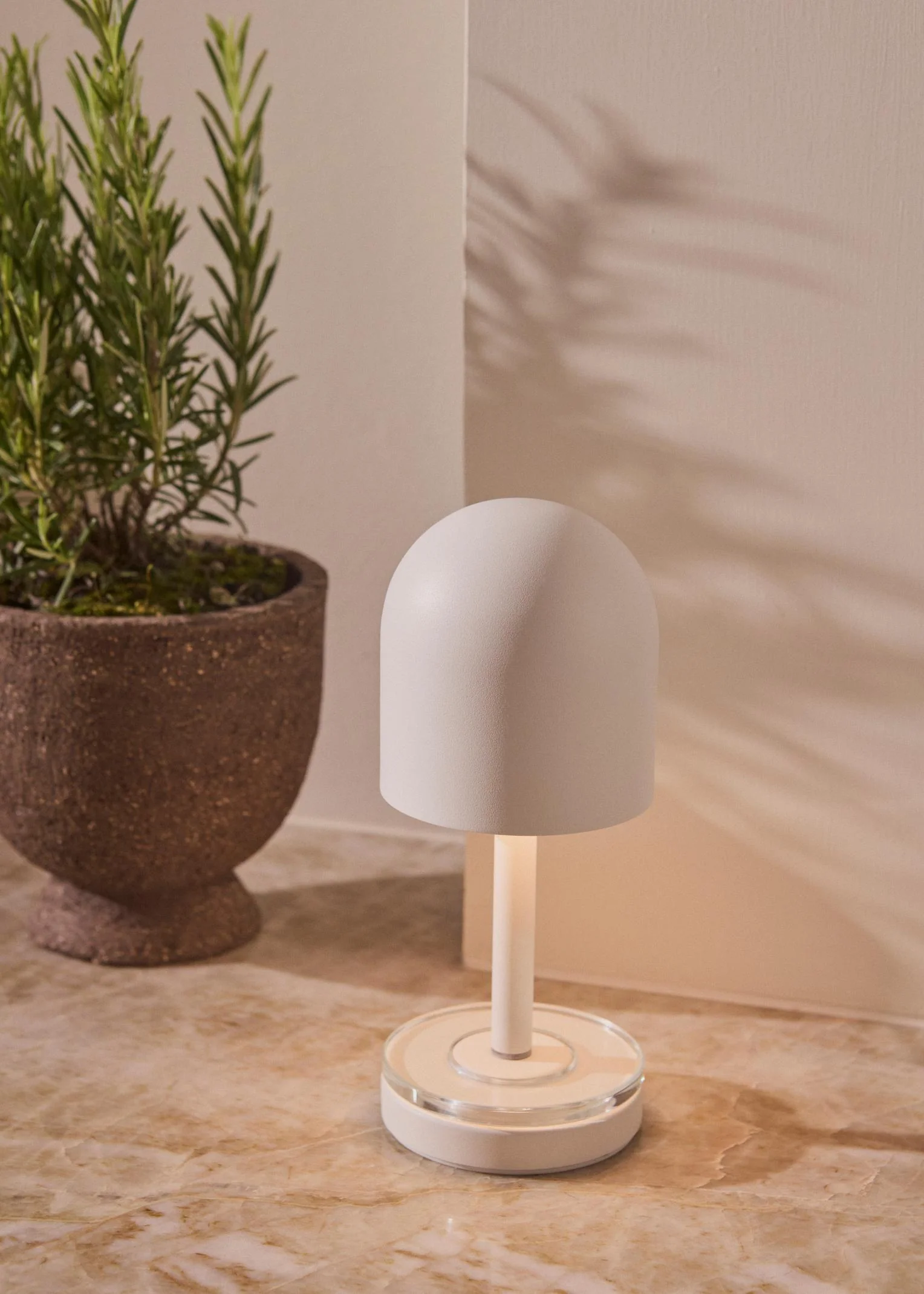 Lampa przenośna LUCEO beżowy - Image 2