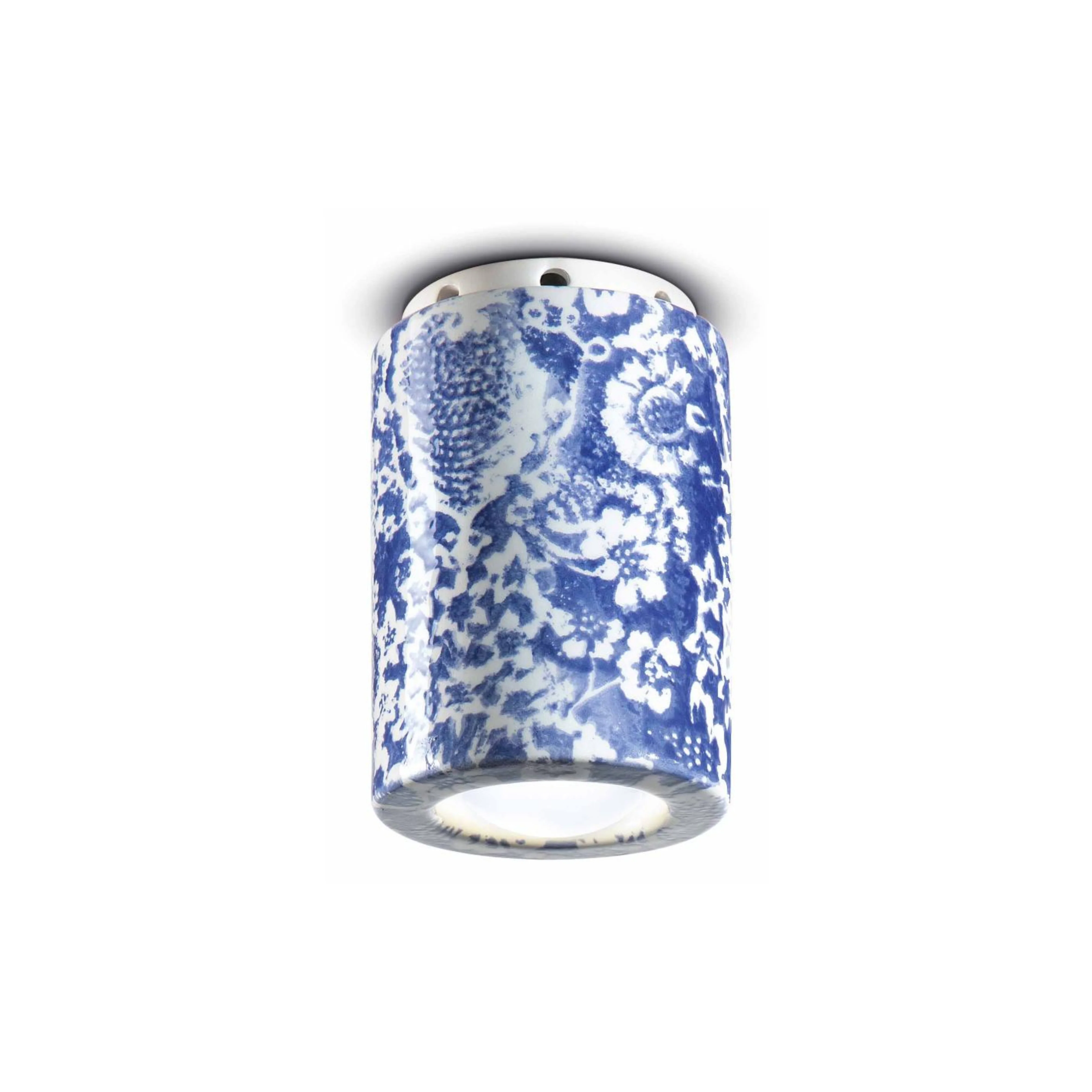 Lampa punktowa ceramiczna PI niebieskie kwiaty