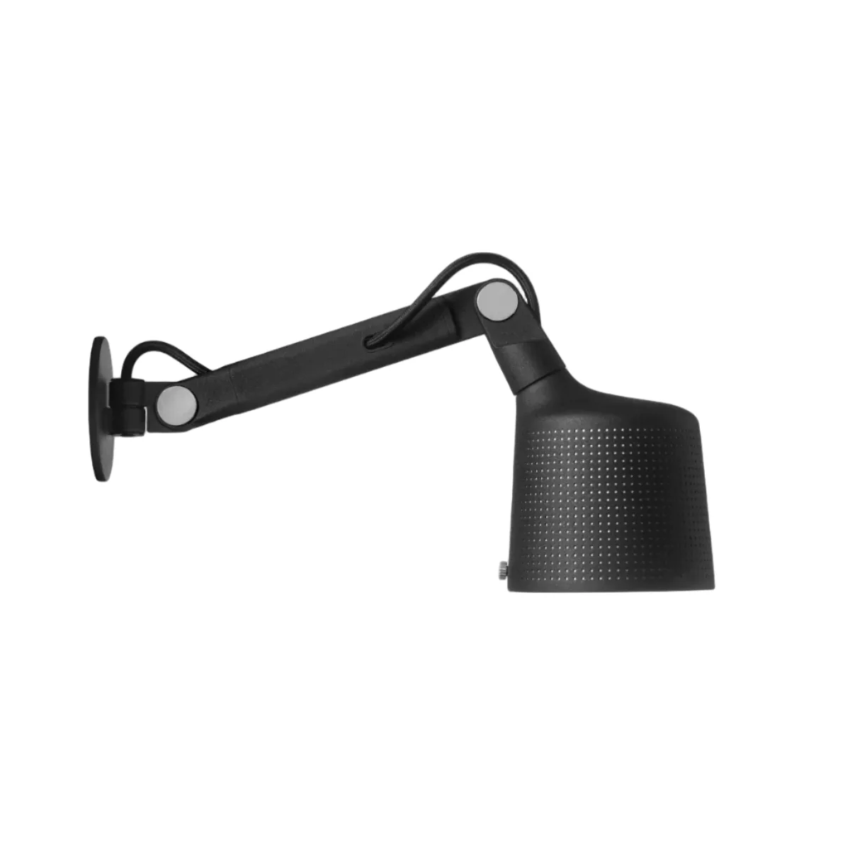 Lampa ścienna 523 czarny metal