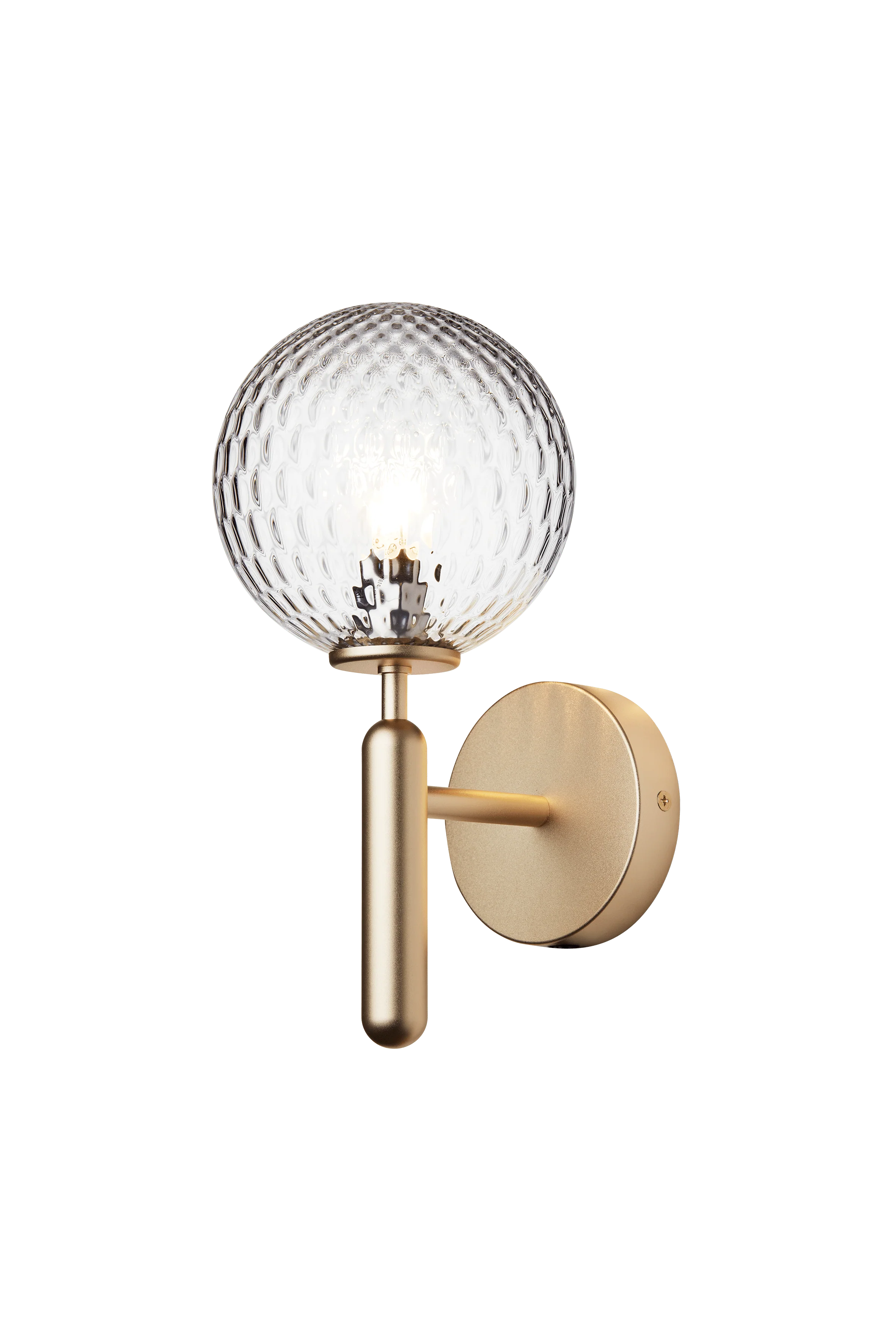 Lampa ścienna MIIRA mosiężny z transparentnym szkłem - Image 4