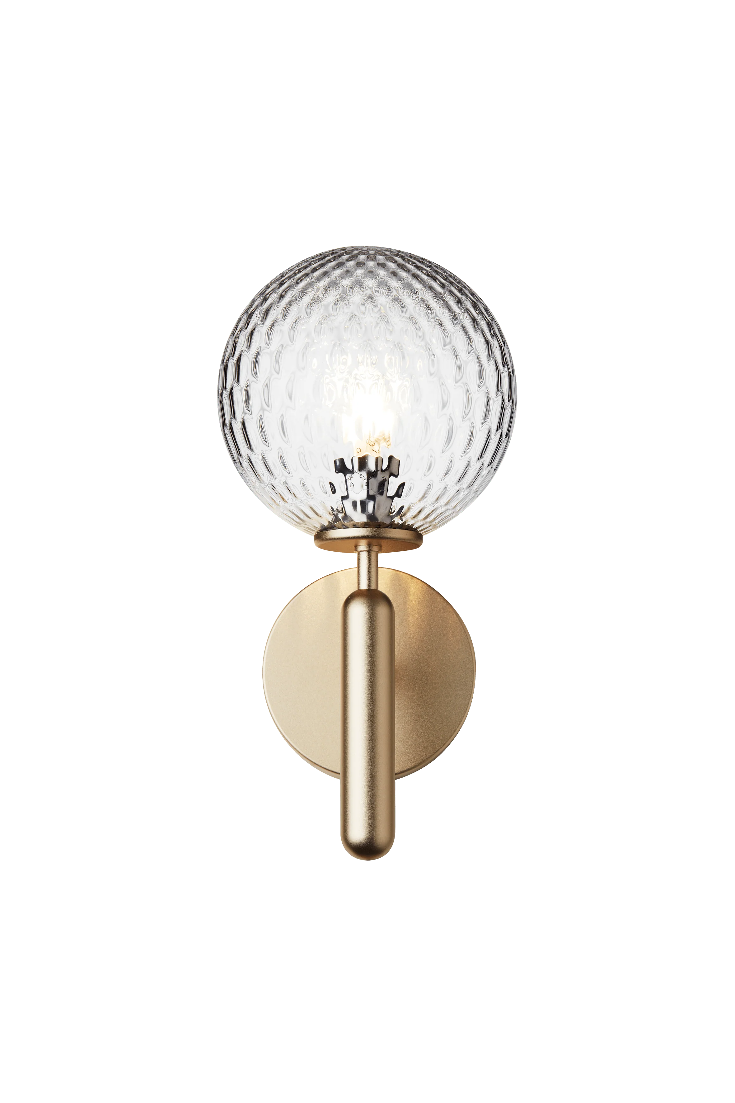 Lampa ścienna MIIRA mosiężny z transparentnym szkłem - Image 7