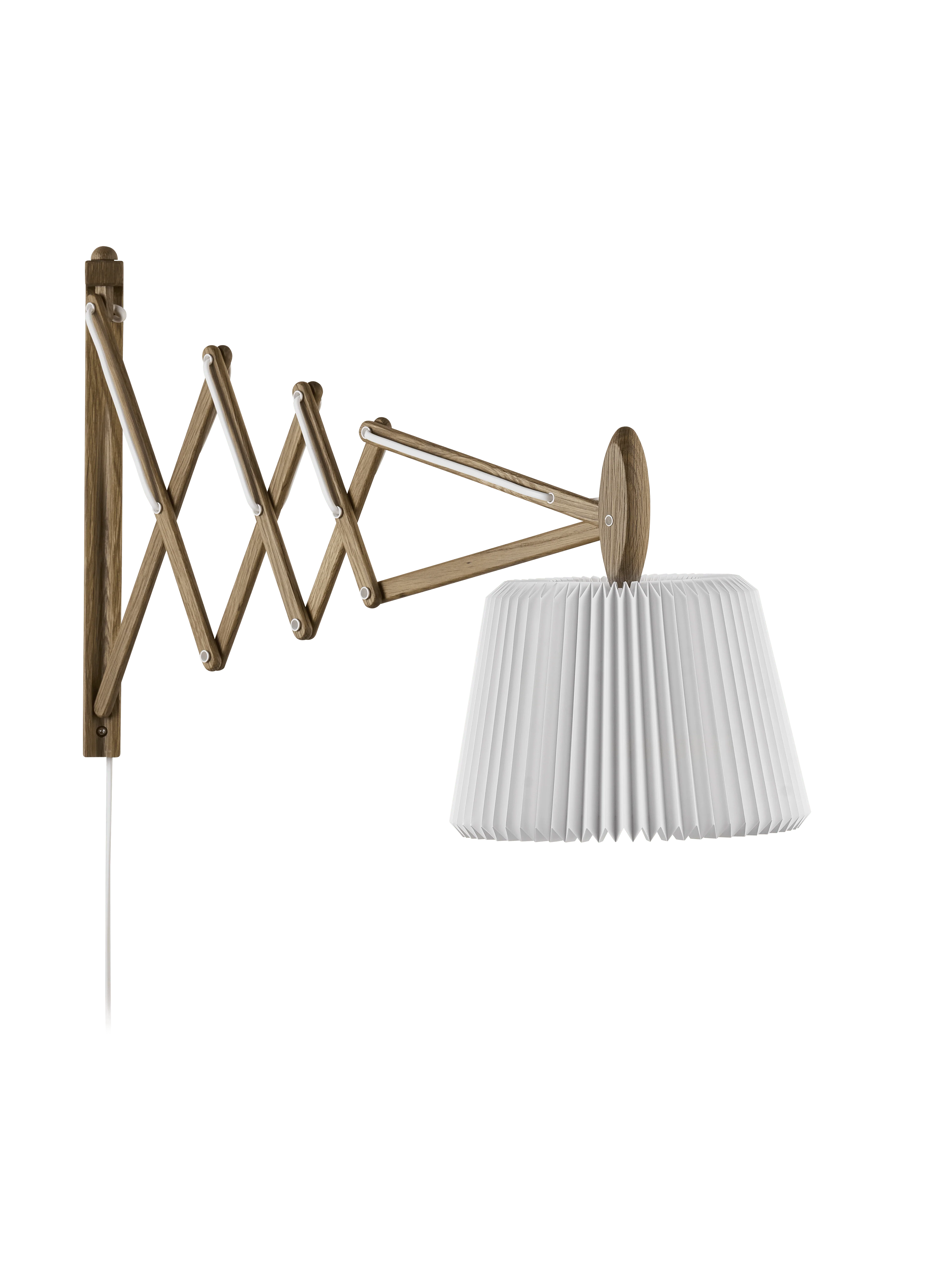 Lampa ścienna MODEL 233 120 SAX biały z ciemną dębową podstawą - Image 5