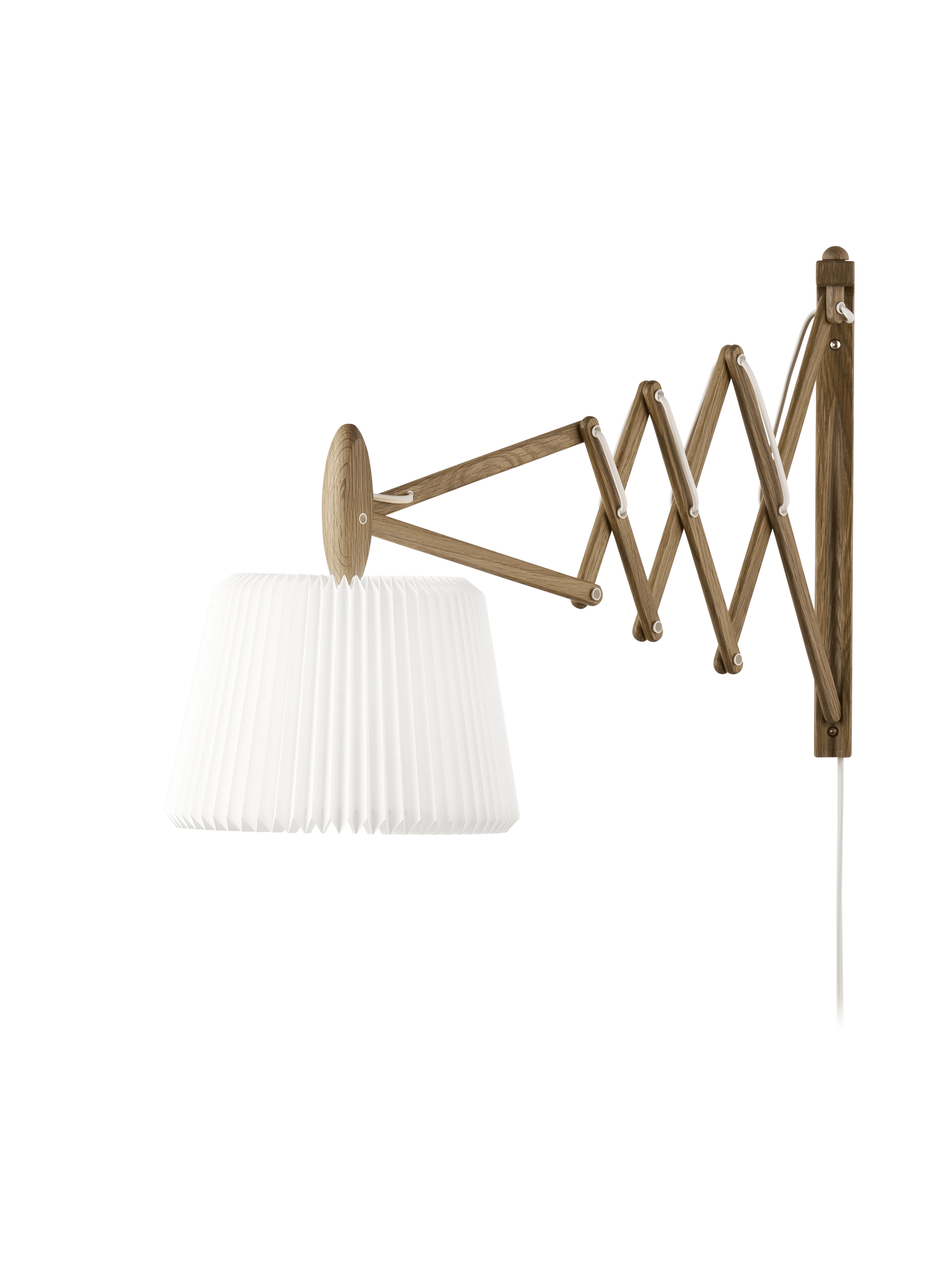 Lampa ścienna MODEL 233 120 SAX biały z ciemną dębową podstawą - Image 7