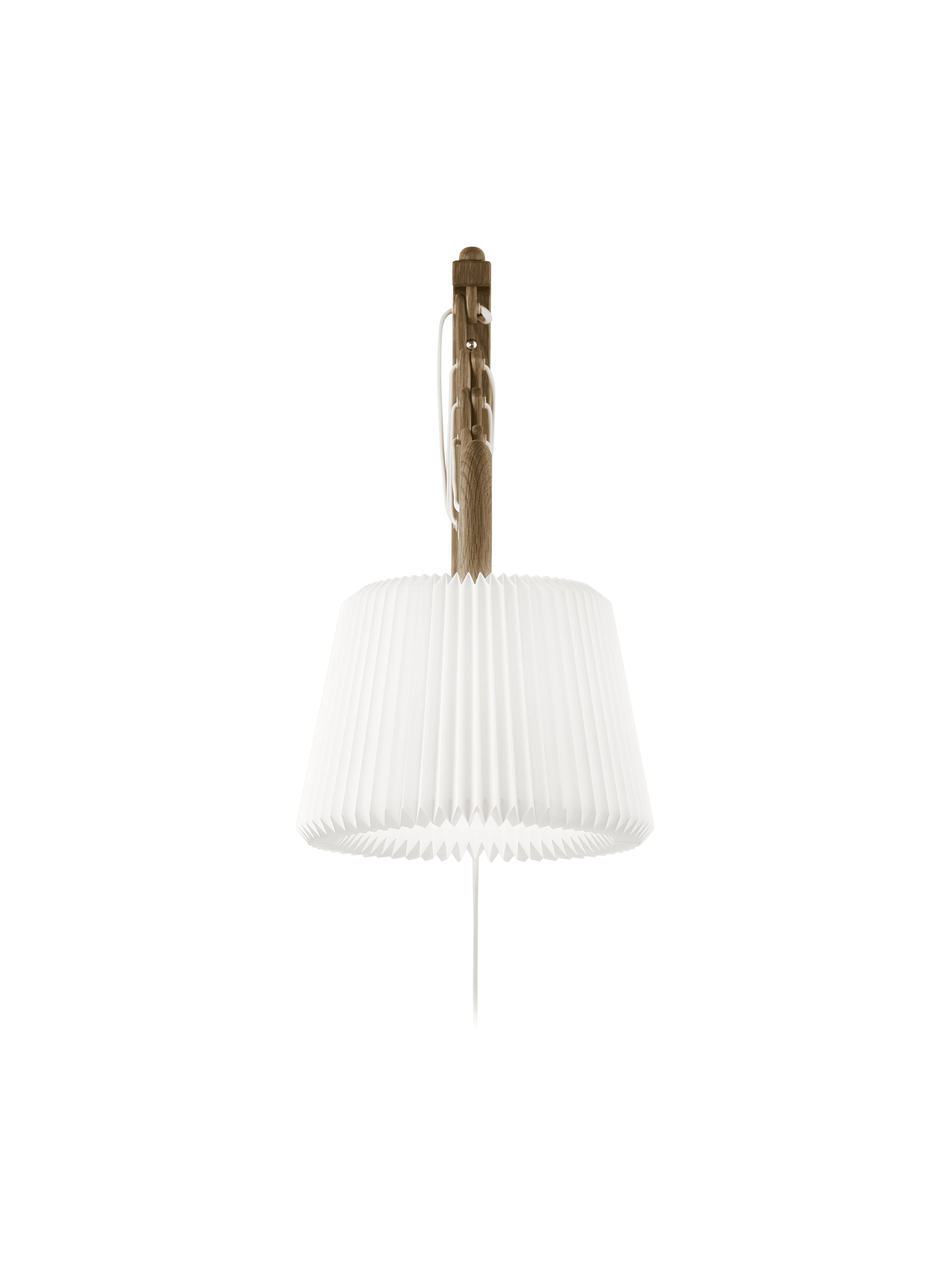 Lampa ścienna MODEL 233 120 SAX biały z ciemną dębową podstawą - Image 8