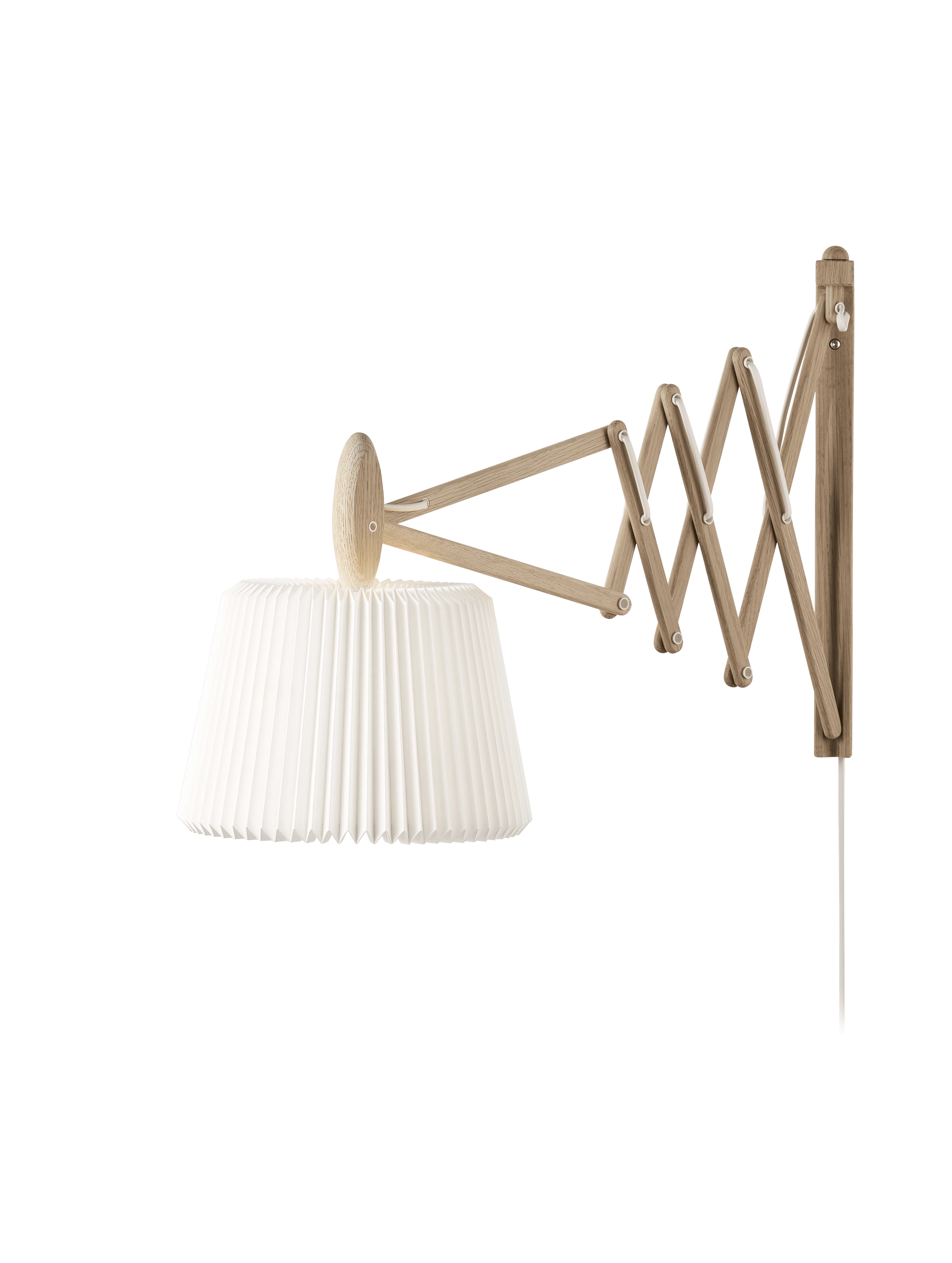 Lampa ścienna MODEL 233 120 SAX biały z jasną dębową podstawą - Image 6