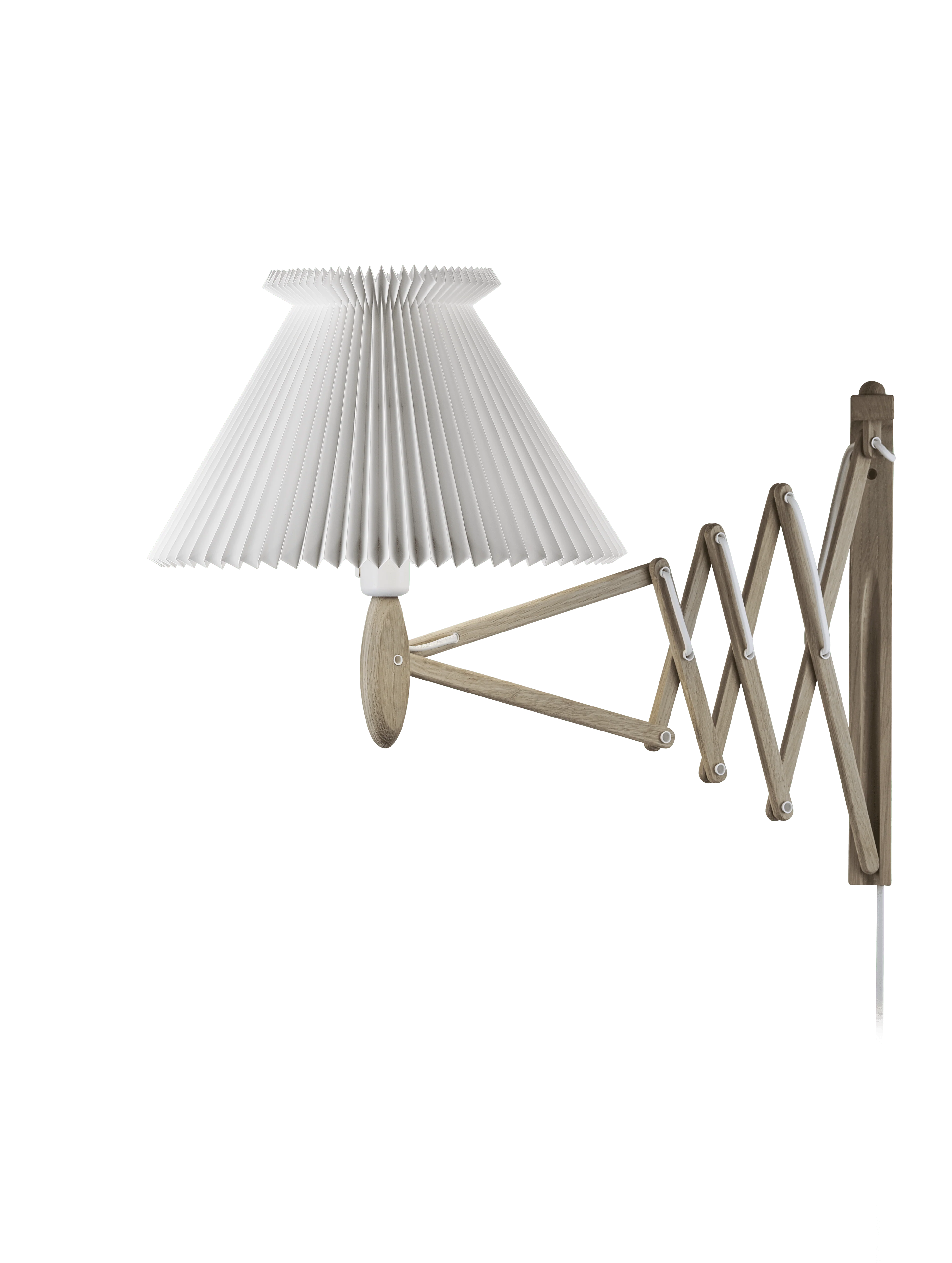 Lampa ścienna MODEL 234 6/21 SAX biały z jasną dębową podstawą - Image 3