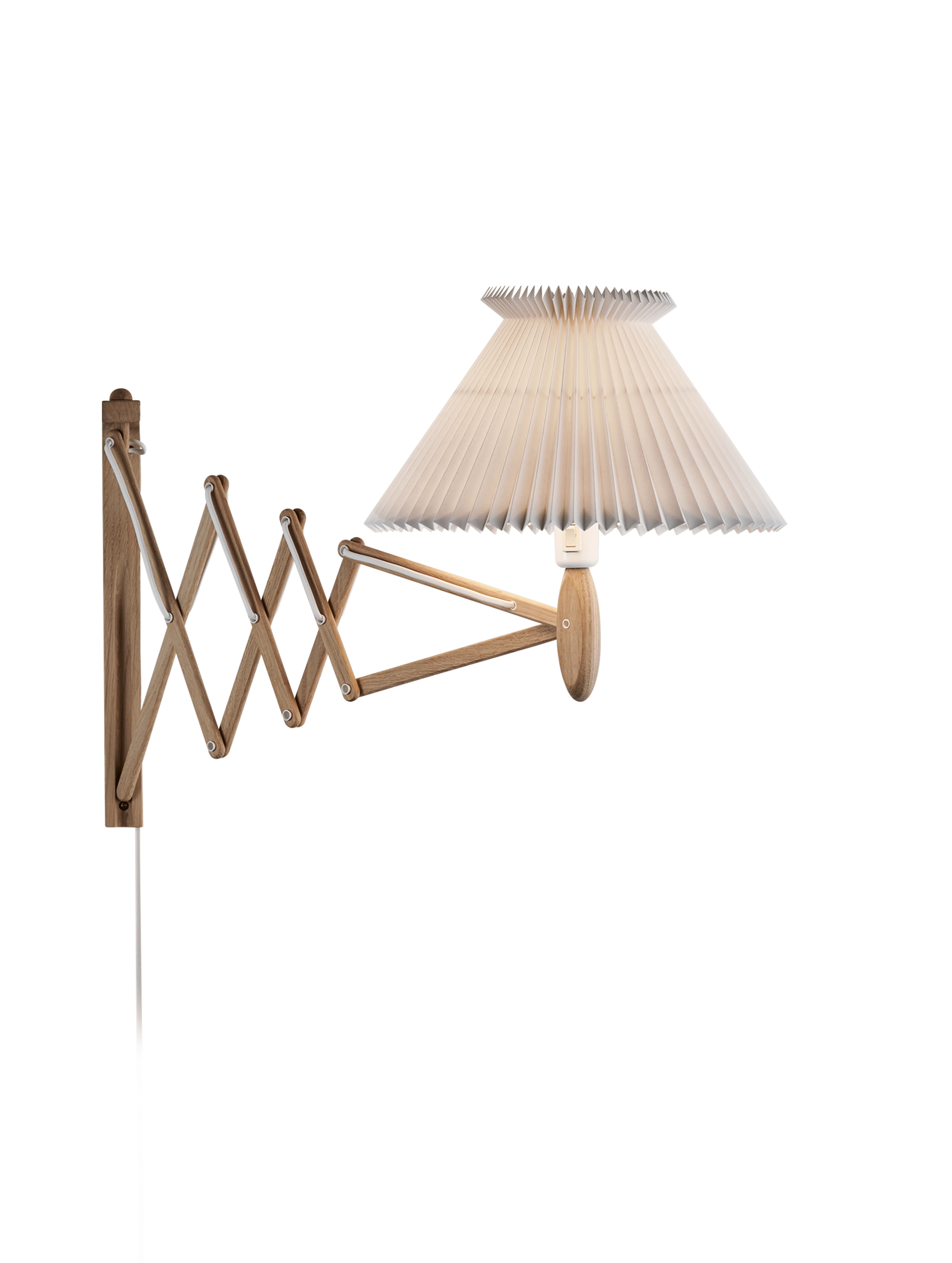 Lampa ścienna MODEL 234 6/21 SAX biały z jasną dębową podstawą - Image 9
