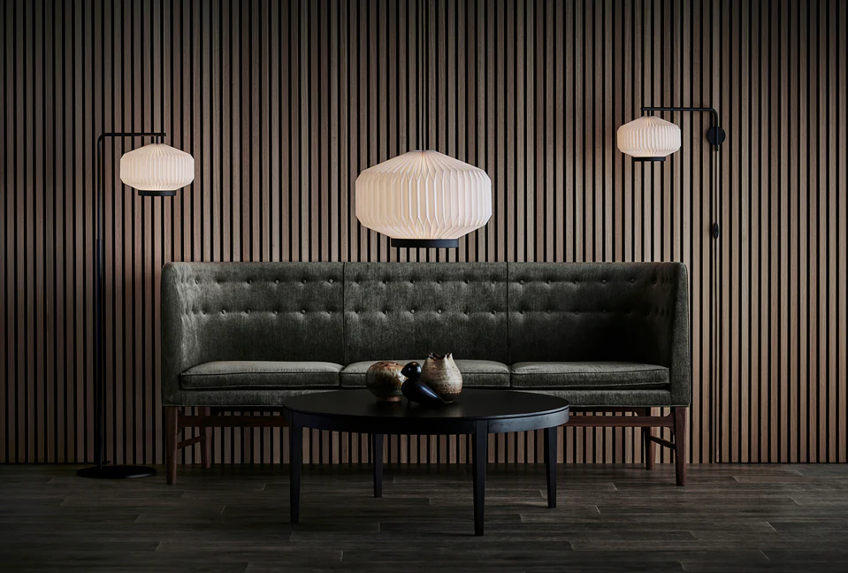Lampa ścienna MODEL 286 SHIBUI biały z czarną podstawą - Image 2
