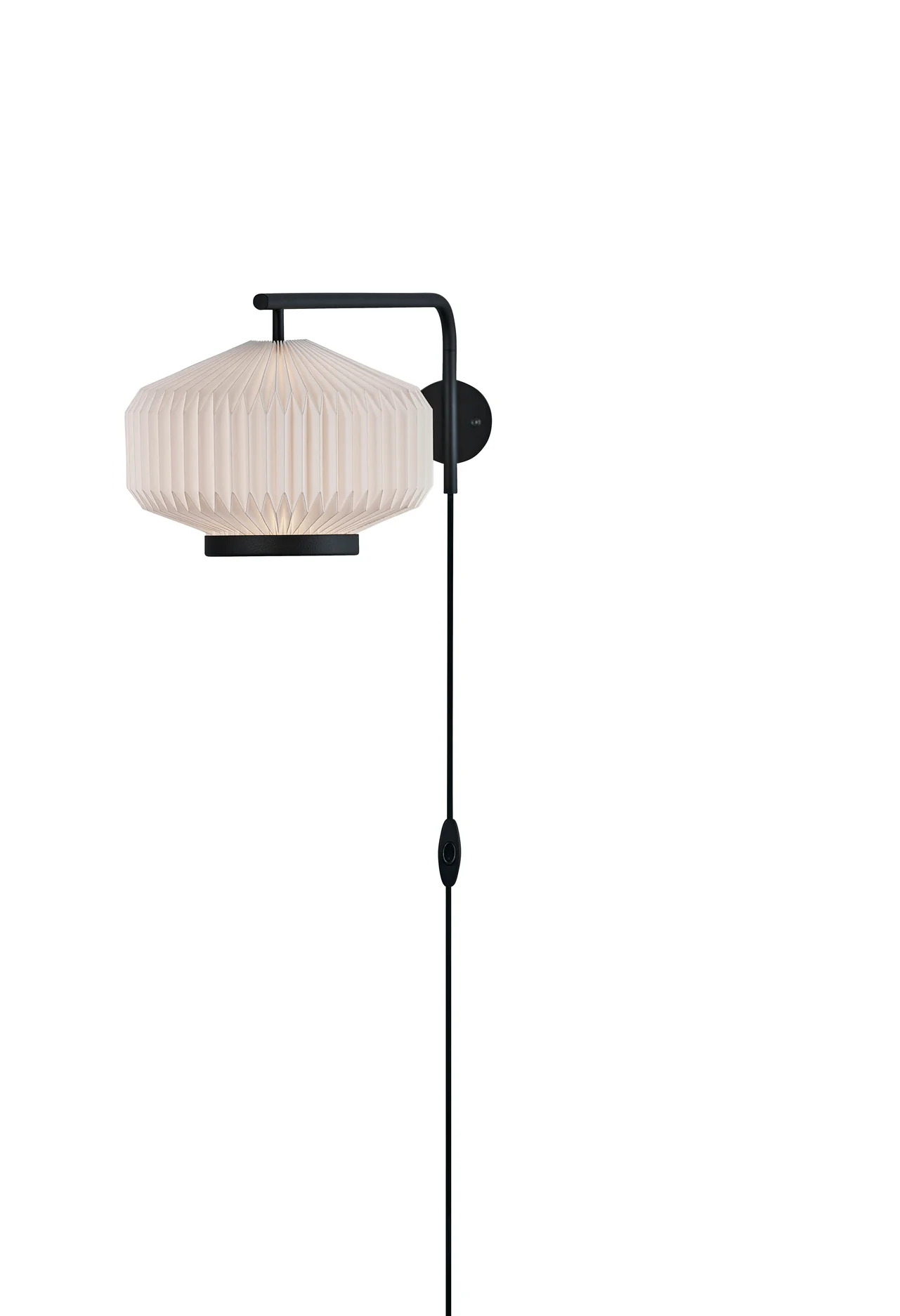 Lampa ścienna MODEL 286 SHIBUI biały z czarną podstawą - Image 5