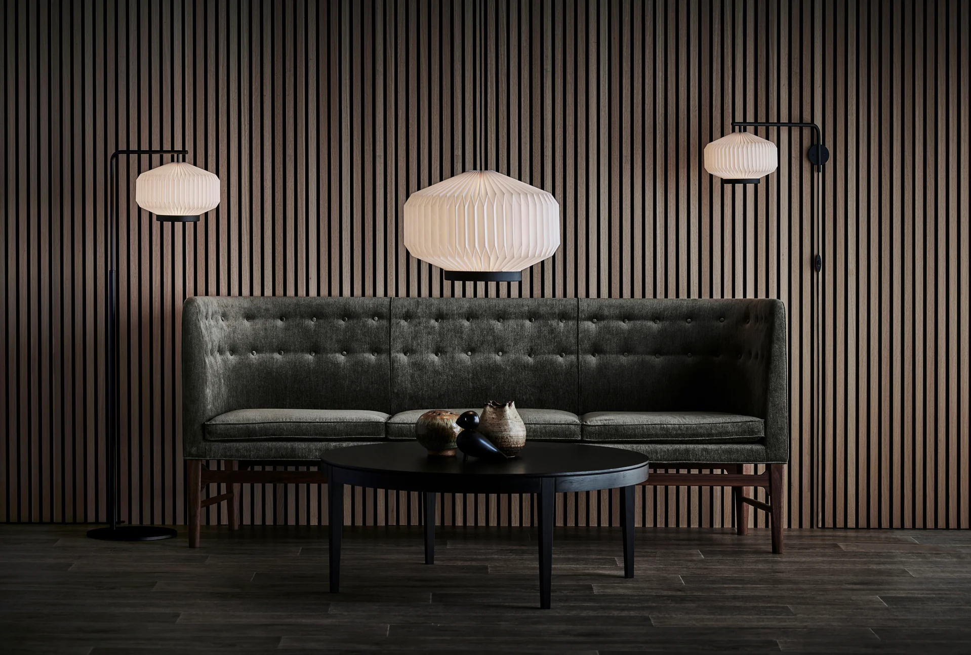 Lampa ścienna MODEL 286 SHIBUI biały z czarną podstawą - Image 7