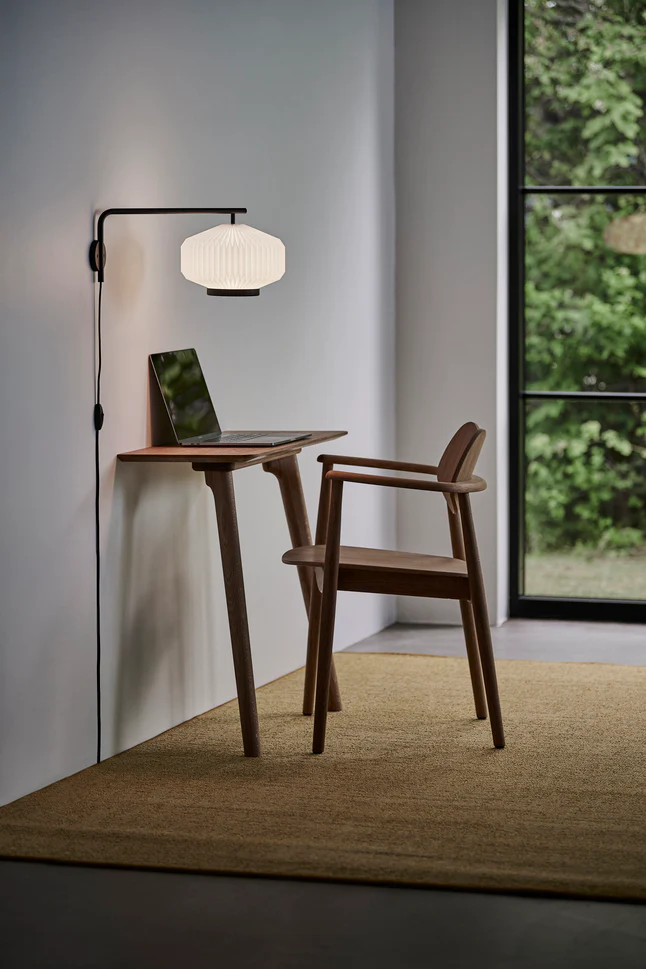 Lampa ścienna MODEL 286 SHIBUI biały z czarną podstawą - Image 8