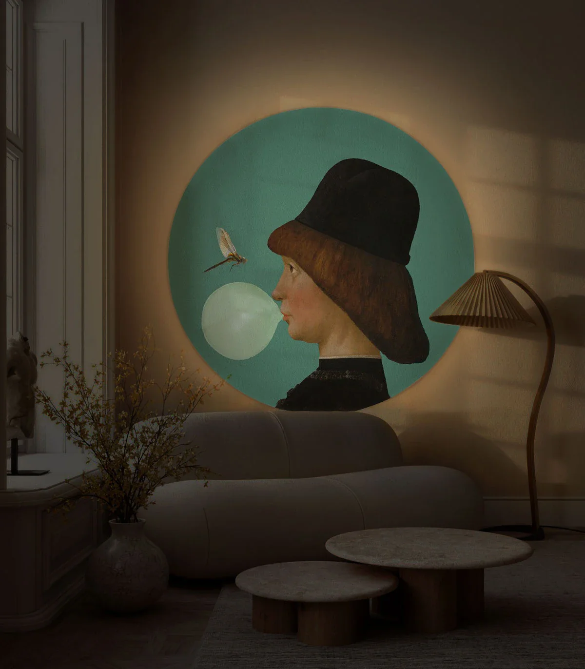 Lampa ścienna DOTS LIGHTING - BOY AND DRAGONFLY zielony - Image 2