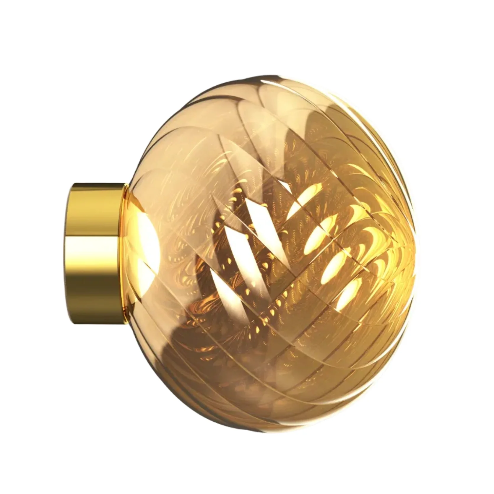 Lampa ścienna WHIRL złoty