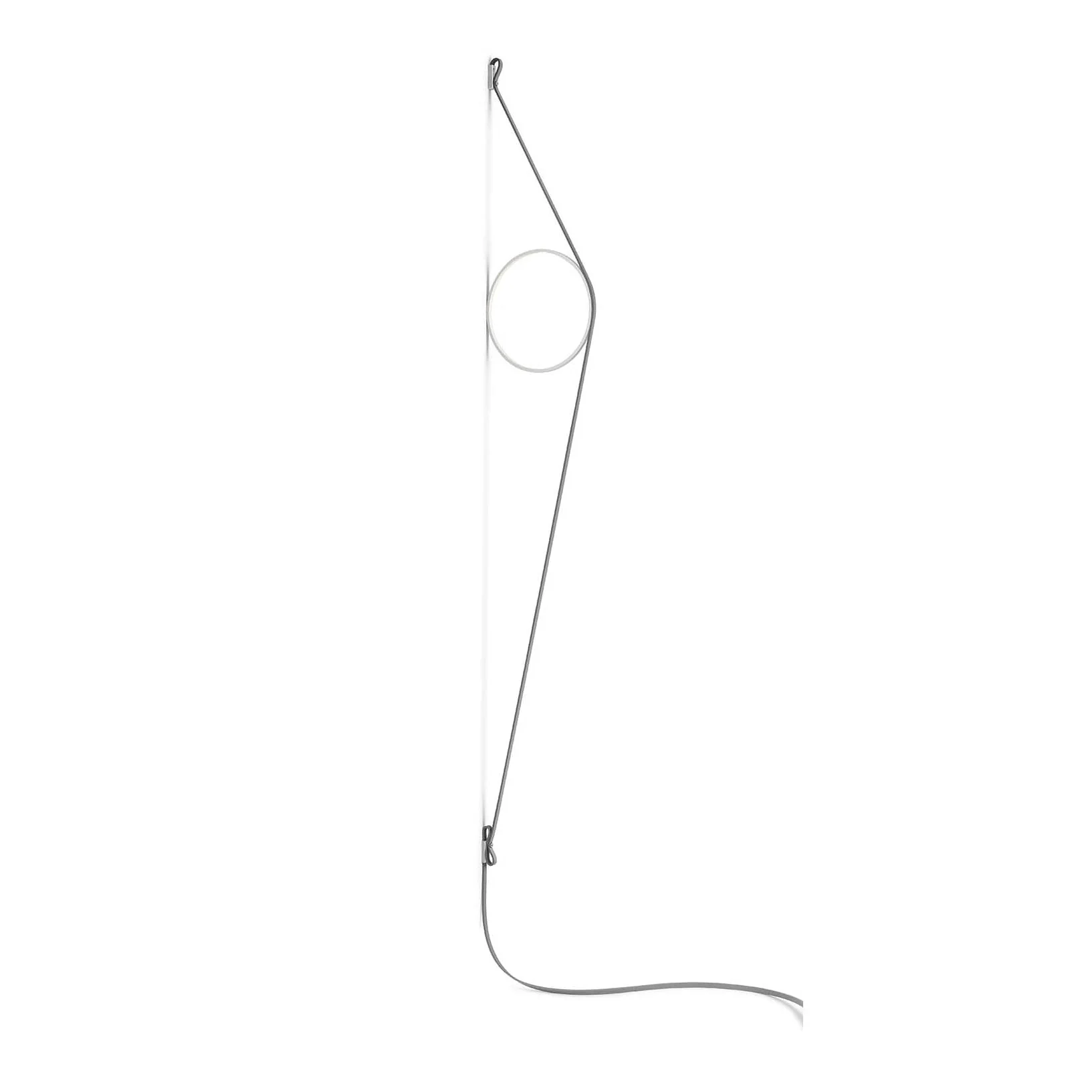 Lampa ścienna WIRERING szary z białym