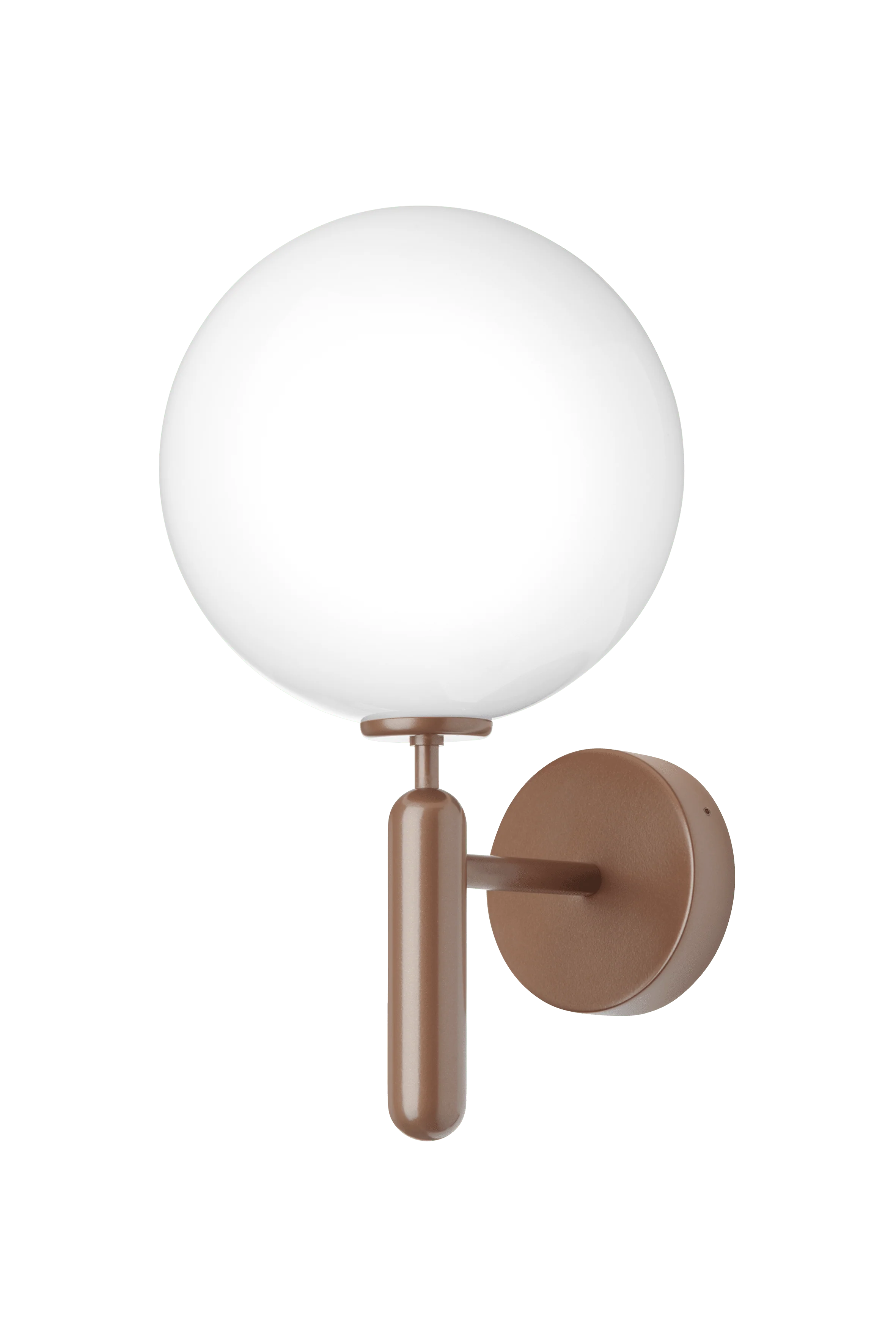 Lampa ścienna zewnętrzna MIIRA ciemnobrązowy z opalowym szkłem - Image 5